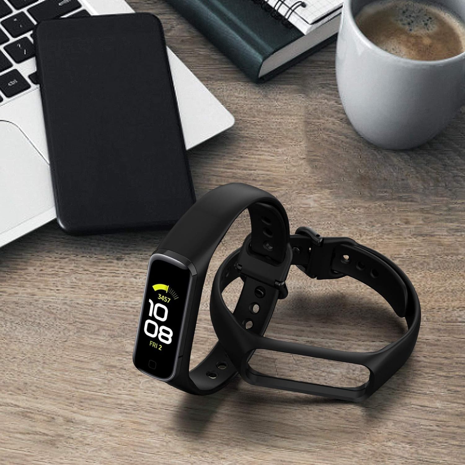 Compatible con accesorios de correa de silicona de repuesto para Samsung Galaxy Fit 2 Band