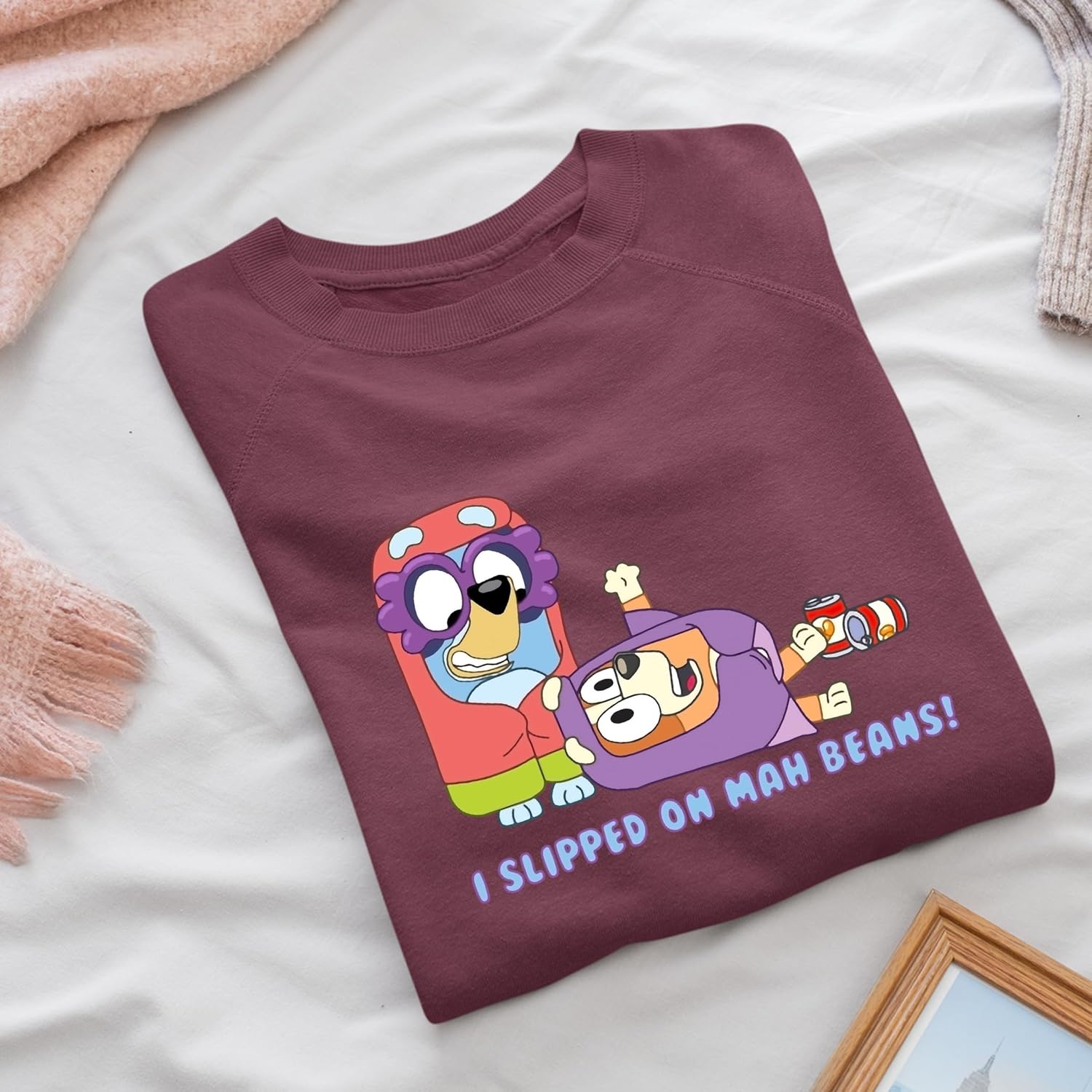 I Slipped On Mah Beans Sweatshirts, Bluey Birthday Girl Sweatshirt, Bluey Birthday Squad Sweatshirt, Bluey Birthday party Team, Bluey Birthday Party