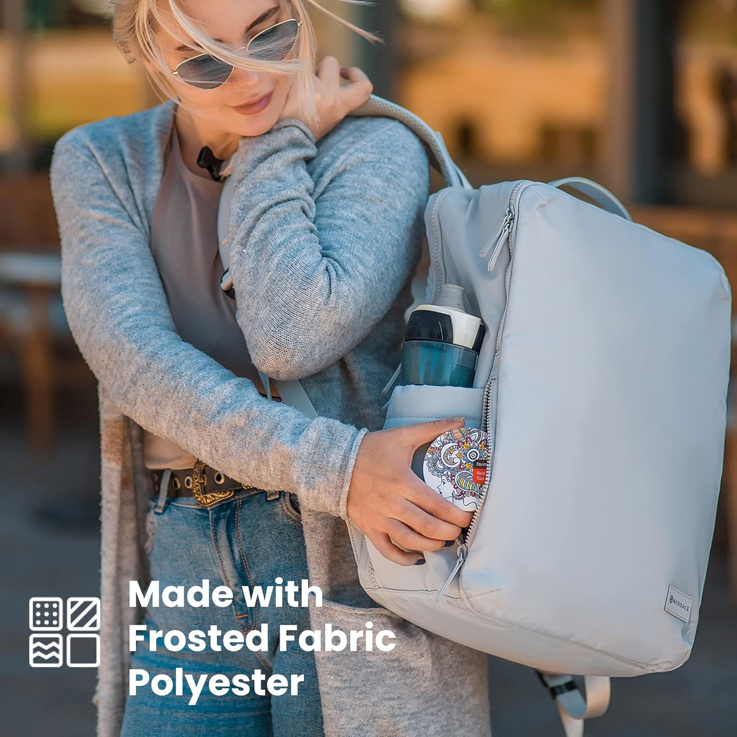 Nordace Laval – Mochila para laptop con puerto de carga USB, resistente al agua, mochila diaria para laptop para negocios y trabajo, 15.6 pulgadas,