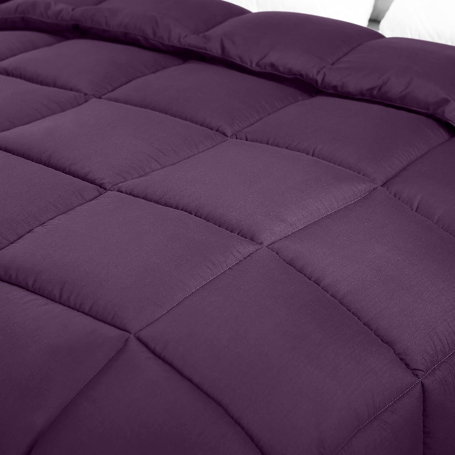 Utopia Bedding Edredón para todas las estaciones, 250 GSM, edredón de relleno de fibra siliconada de felpa, tamaño individual, con costuras en caja