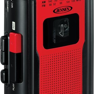 Jensen Radio AMFM portátil retro reproductor de cassette personal compacto y ligero diseño estéreo de radio AMFM reproductor de cassettegrabadora y Jensen Radio AMFM portátil retro reproductor de cassette personal compacto y ligero diseño estéreo de radio AMFM reproductor de cassettegrabadora y