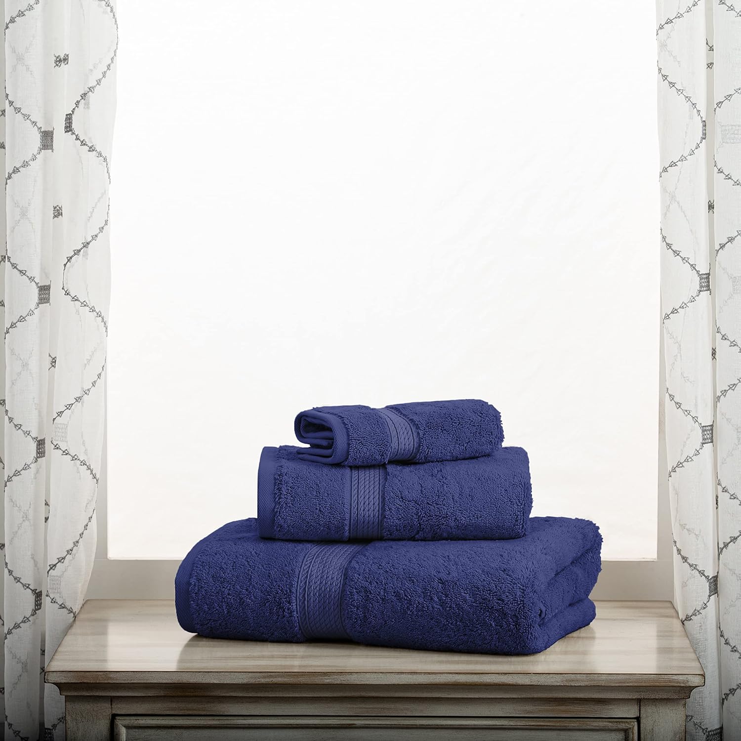 SUPERIOR Madison TS – Juego de 3 toallas, color azul marino