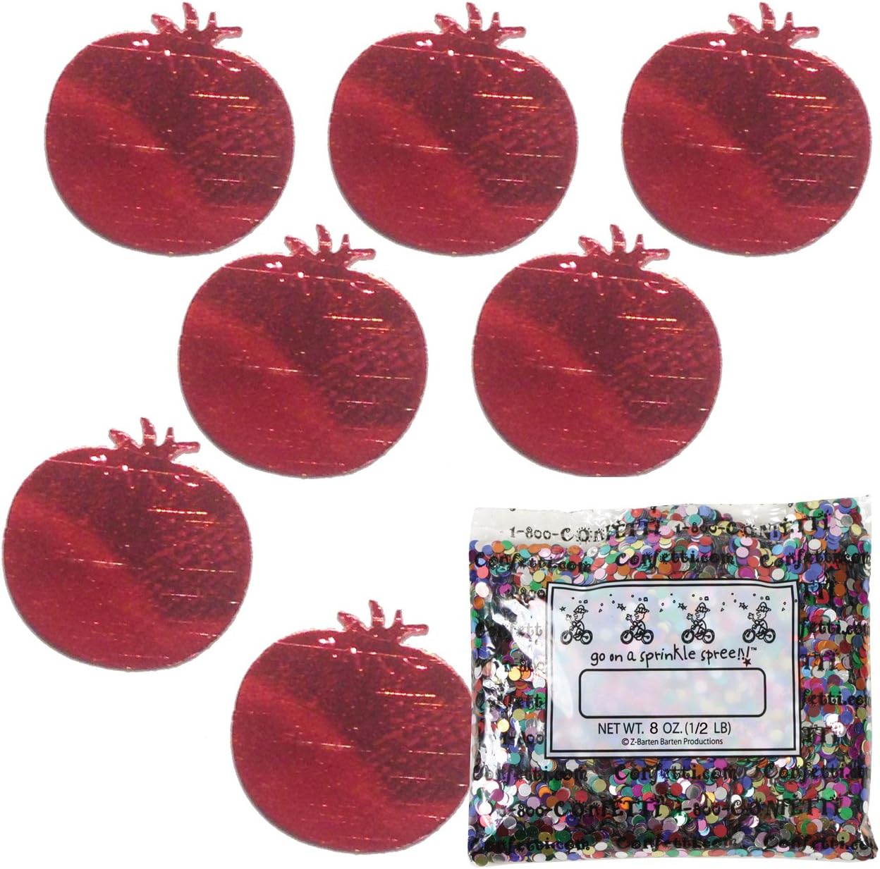 Confeti Tomates Rojo – Media libra (8 oz) #9080 Q08