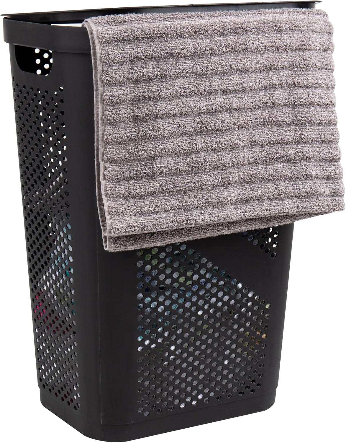 Mind Reader Cesta de lavandería delgada de 60L (juego de 2) + cesta de ropa