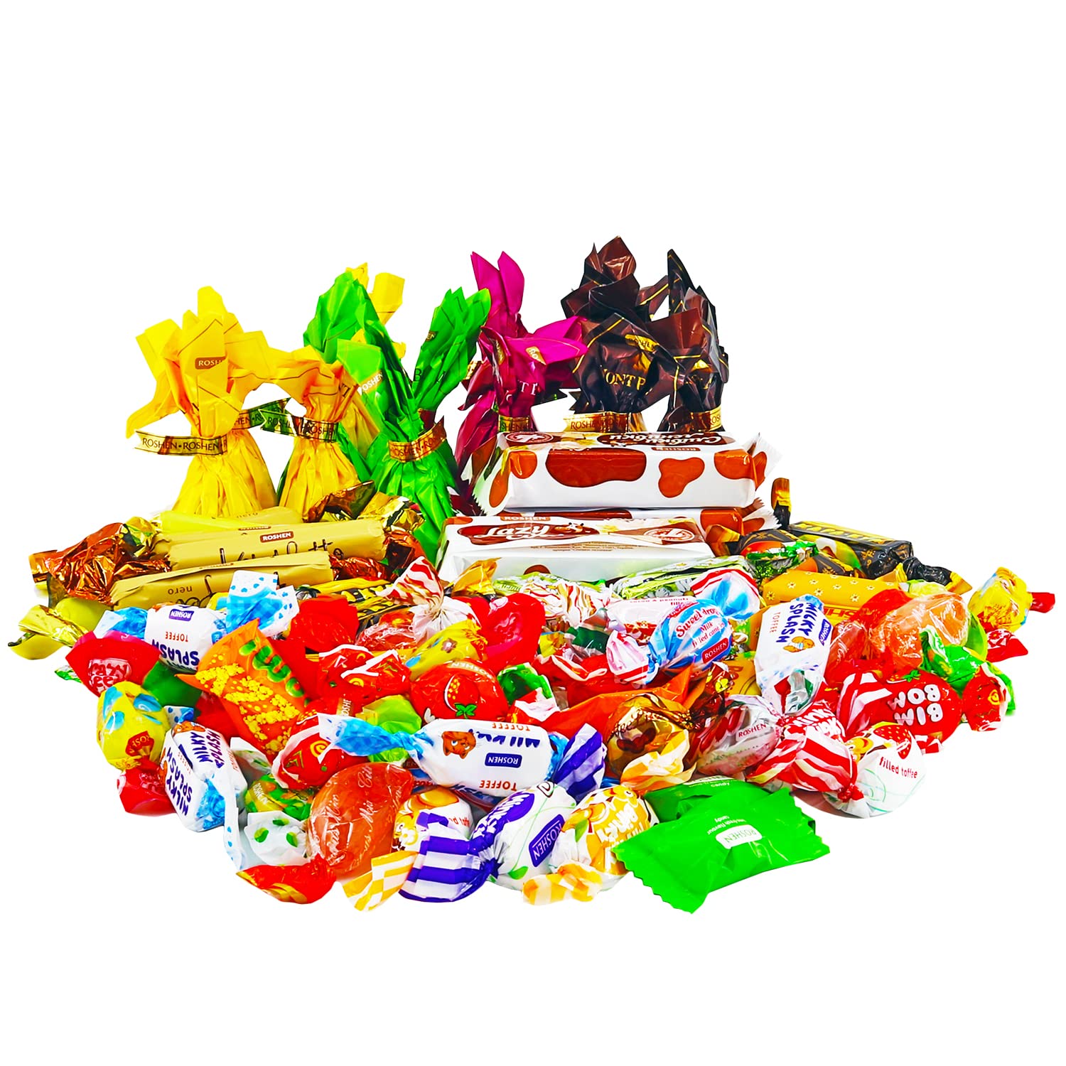 Bolsa de regalo Sweet Candy Mix  Mezcla de dulces ucranianos  Surtido de chocolate y caramelo mezcla de dulces de Roshen confitería  Variedad de