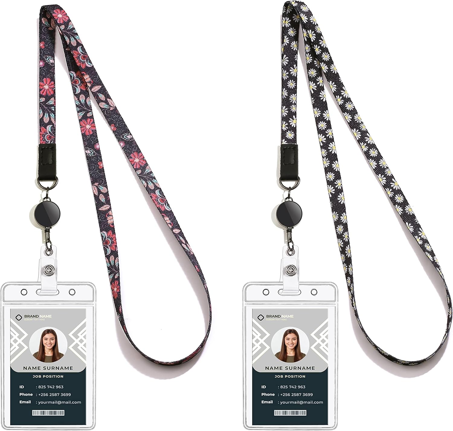 Bonito soporte de identificación retráctil duradero para tarjetas de identificación, resistente al agua, para cruceros, tarjetas de identificación