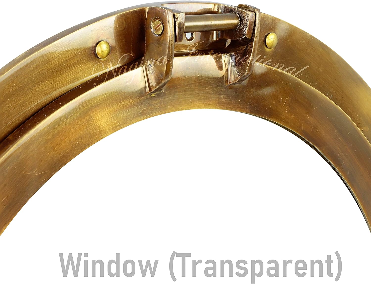 Nagina International Ojo de buey con acabado de bronce antiguo aceitado (ventana – 15 pulgadas)