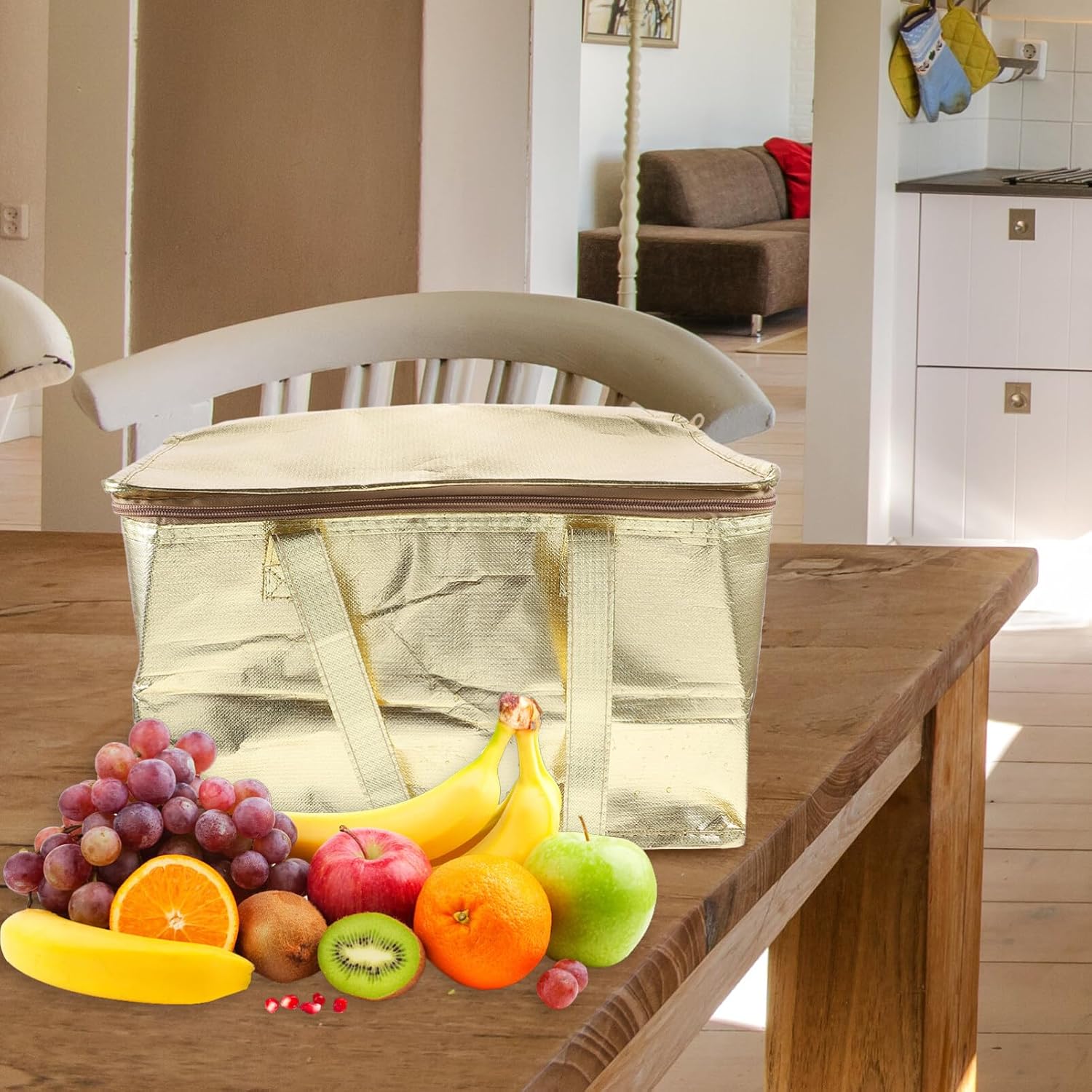 Kichvoe Bolsa aislante para entrega de alimentos, bolsas de pizza caliente, transportador térmico grande para transporte profesional de alimentos,