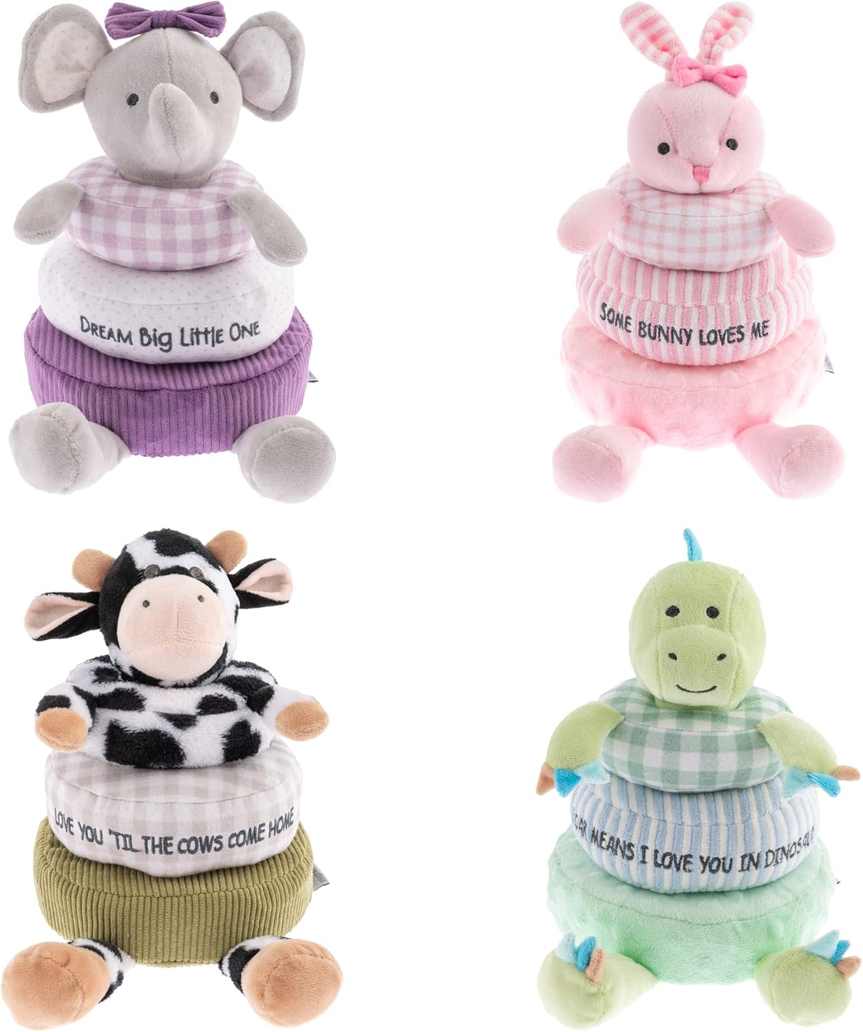 Stephen Joseph, Peluche apilable y anidable, juguete de aprendizaje de anillos apilables para bebé, juguete sensorial para el desarrollo del bebé,