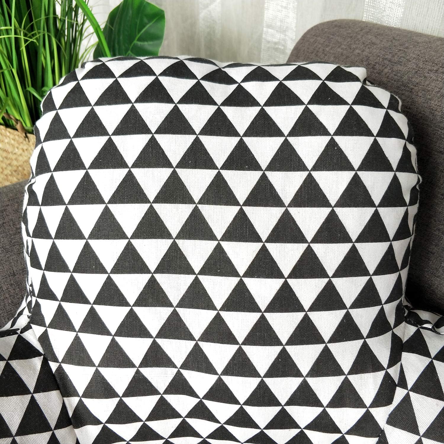 Almohada de lectura estampada bohemia con brazos de apoyo, almohadas suaves para descansar en la cama, cojín de apoyo para la espalda para niños que