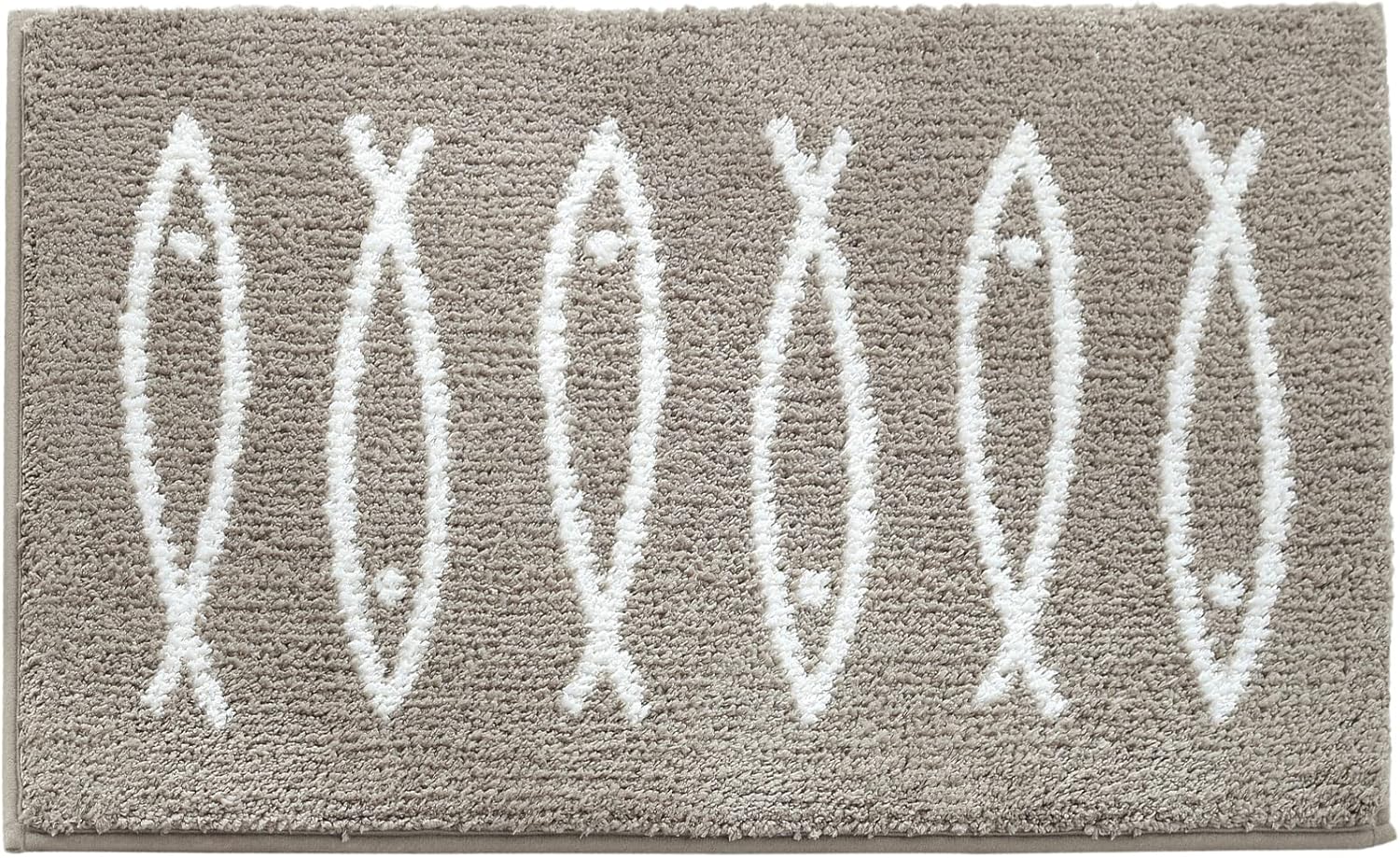 ZOESIOER Alfombra de baño gris, ultra suave y absorbente de agua, lavable a máquina, de secado rápido, para bañera y ducha, 16 x 24 pulgadas, diseño