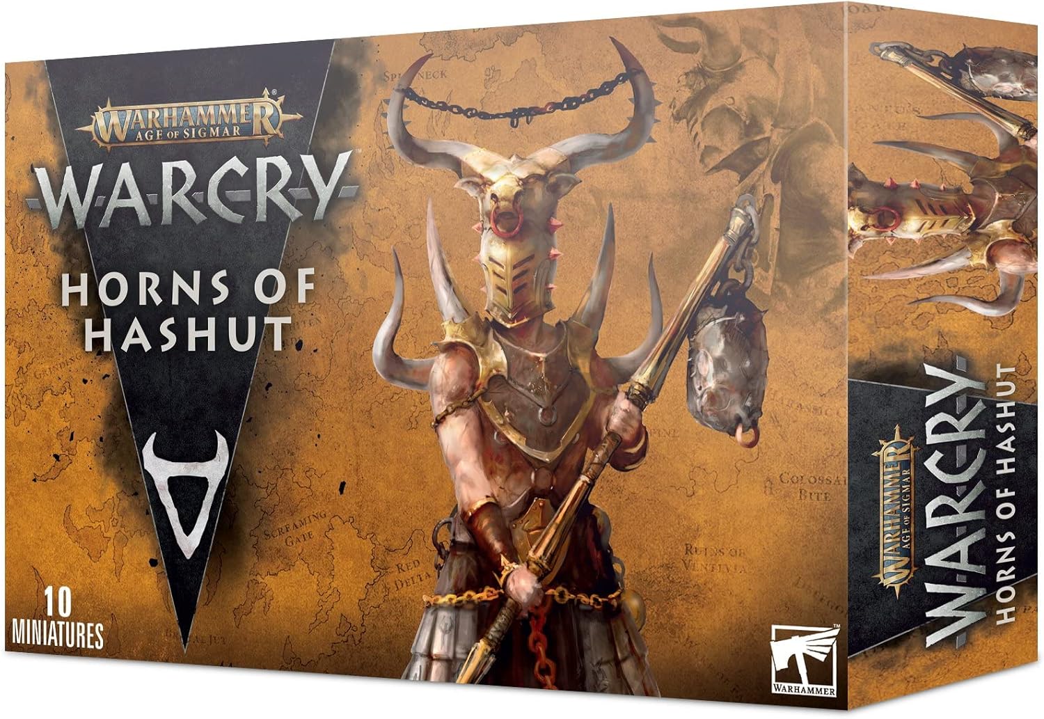 Games Workshop Grito de guerra Cuernos de Hashut