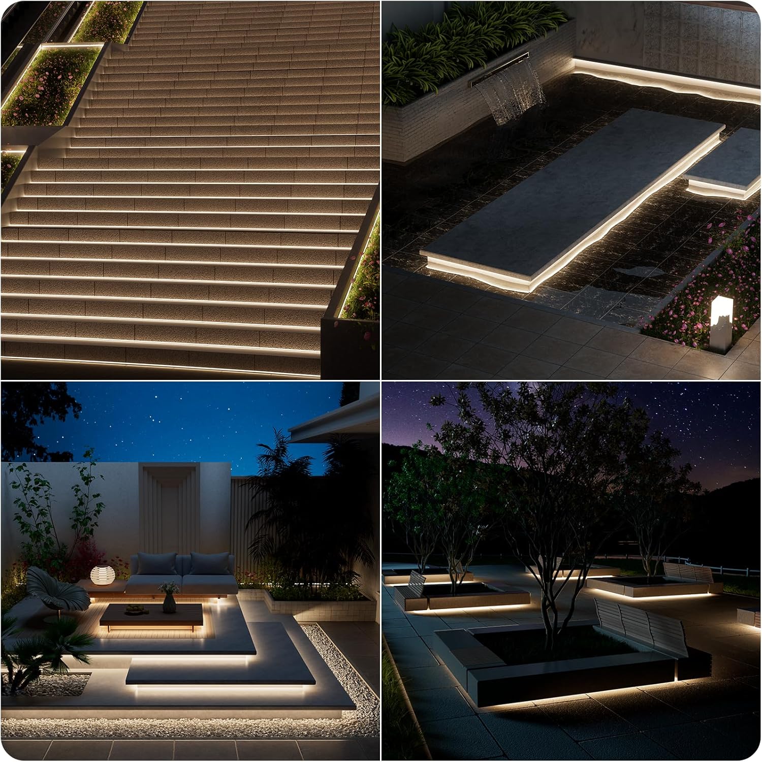 PAUTIX COB – Tira de luz LED IP67 impermeable de 20 pies20.0 ft, 4000 K blanco natural 2928 LED CRI90+ 24V súper brillante, tira de luz LED de