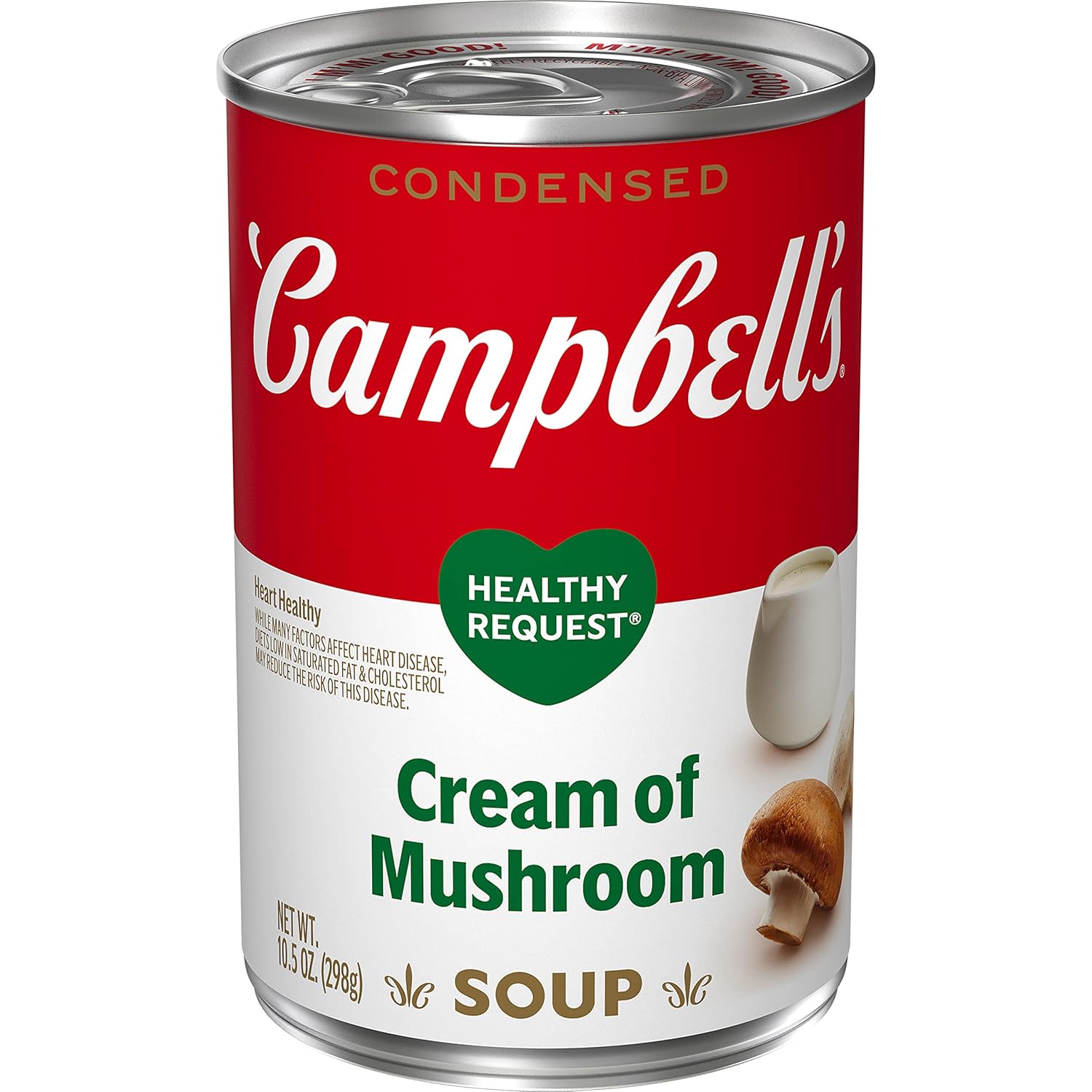 Campbell’s Crema condensada saludable de sopa de champiñones, lata de 10.5 onzas
