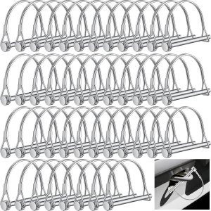 Pelopy 60 pasadores de acoplador de remolque de arco de 14 pulgadas x 2-34 pulgadas, pasadores de bloqueo de eje de seguridad, pasadores de enganche Pelopy 60 pasadores de acoplador de remolque de arco de 14 pulgadas x 2-34 pulgadas, pasadores de bloqueo de eje de seguridad, pasadores de enganche