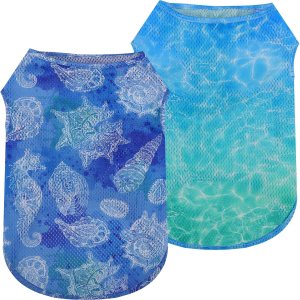 Paquete de 2 camisas para perros X pequeños Lindo cachorro de secado rápido fresco chaleco camiseta verano sin mangas ropa de perro camisas ligeras Paquete de 2 camisas para perros X pequeños Lindo cachorro de secado rápido fresco chaleco camiseta verano sin mangas ropa de perro camisas ligeras