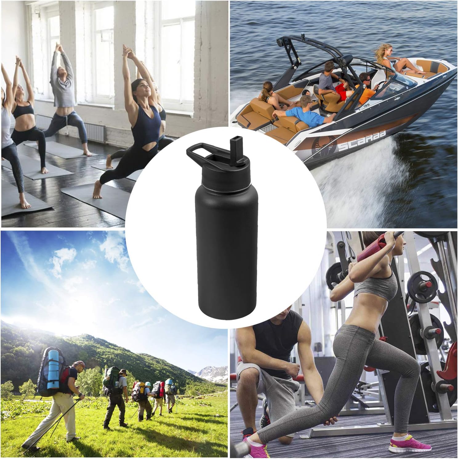NANA – Tapa de paja para hidromatraz boca ancha, tapa de paja con pajitas para hidromatraz boca ancha 18 32 40 oz, tapa de petaca de paja hidráulica