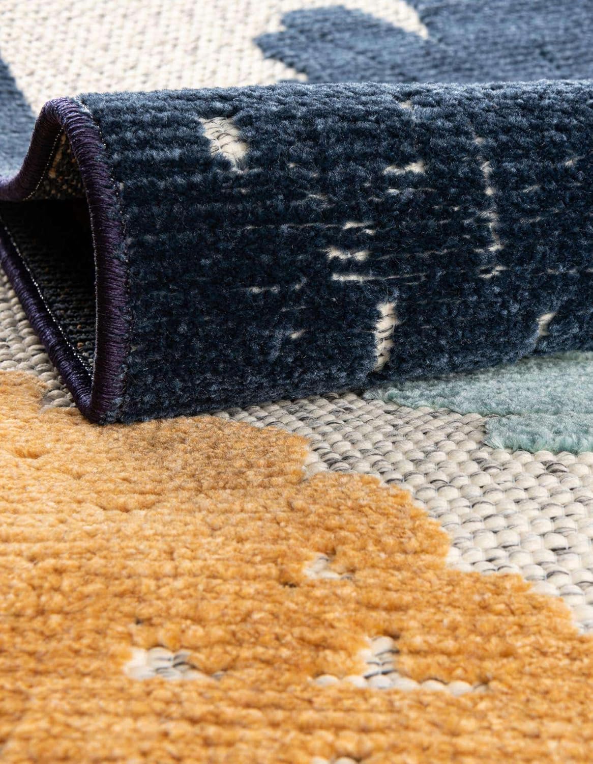 Unique Loom Belize Outdoor Collection – Alfombra rectangular de 2 x 3 pies 1 pulgada, color blanco y rojo óxido