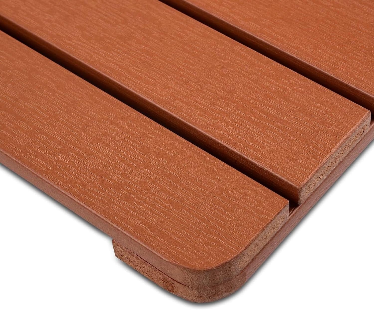 Tapete de baño de bambú, tapete de madera para interiores y exteriores, tapete de ducha antideslizante, alfombra impermeable para uso en interiores