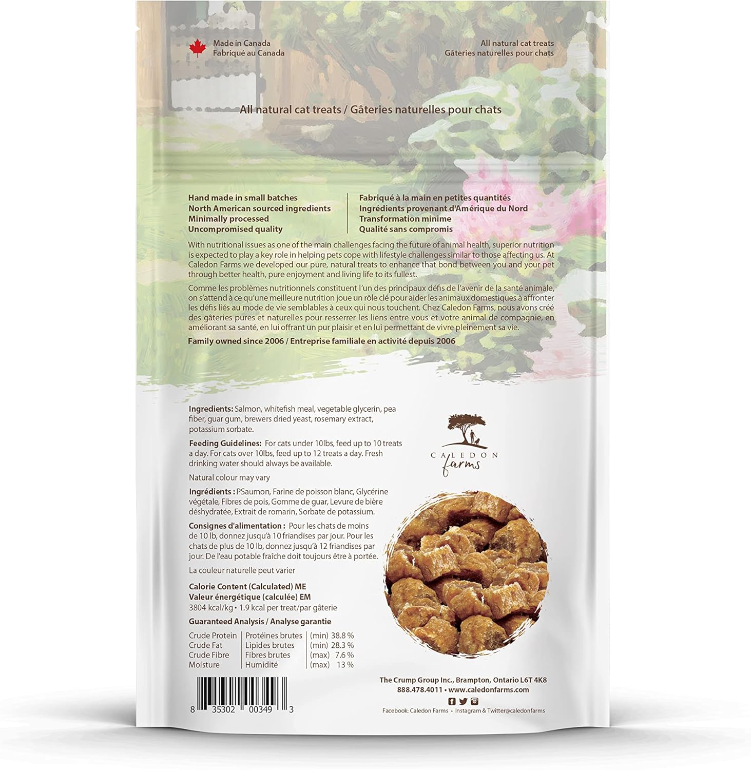Caledon Farms Simply Salmon – Golosinas para gatos, 57G2 onzas