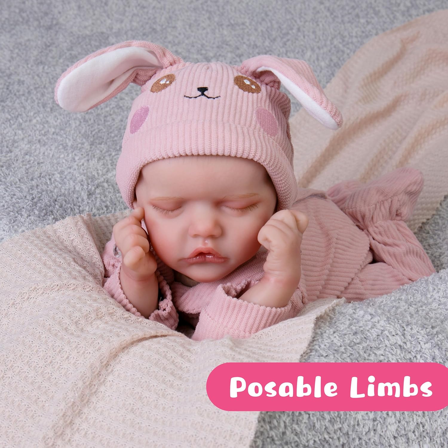Milidool Muñecas de bebé recién nacidas realistas de 20 pulgadas que se ven reales de silicona recién nacidas, muñecas de bebé de cuerpo completo de