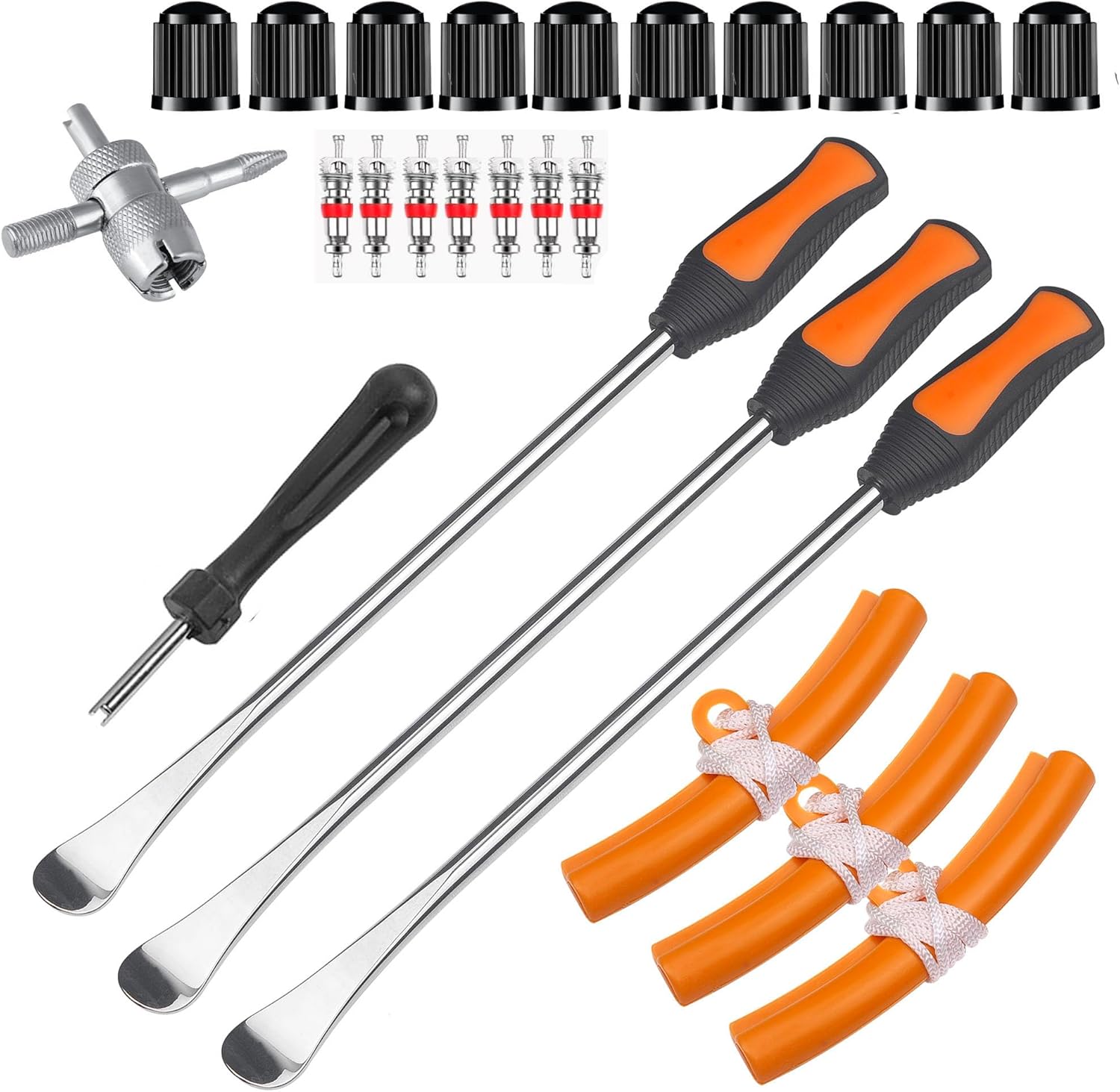Cucharas de neumáticos de 14.5 pulgadas, herramientas cambiadoras de neumáticos de motocicleta, kit de reparación de palancas de hierro para