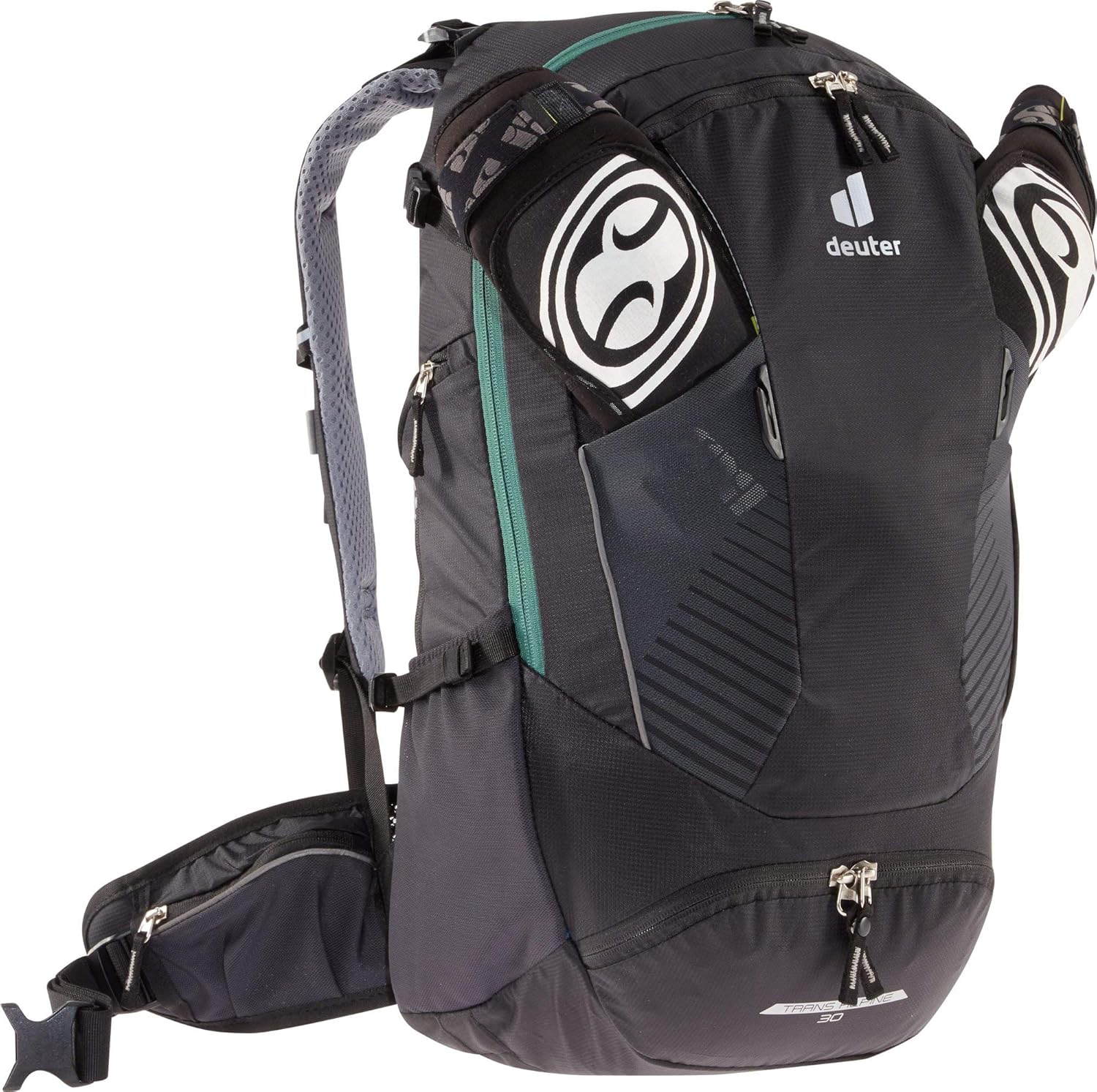 DEUTER Unisex  Mochila para bicicleta Trans Alpine 30 para adultos, color negro, 30 l