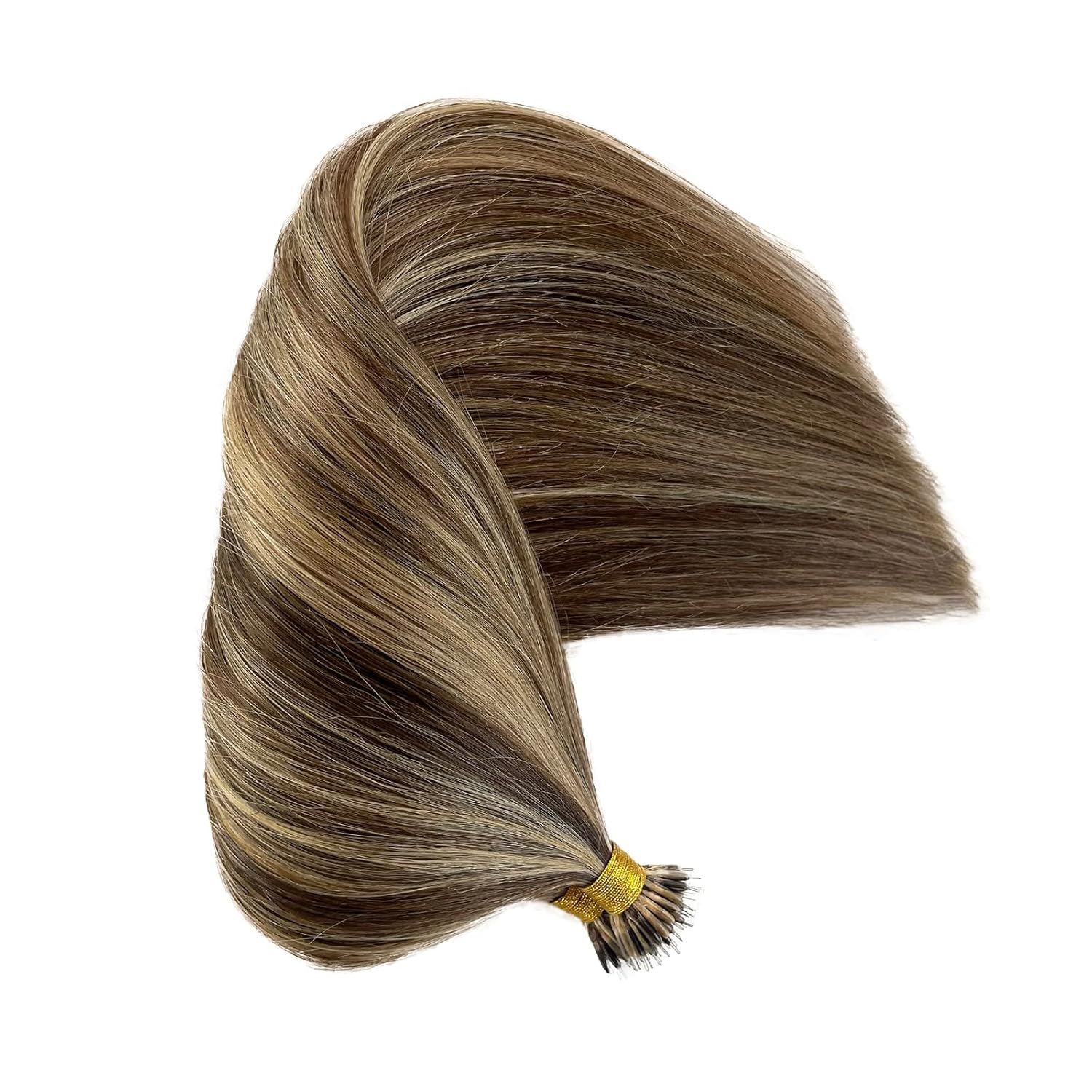 Extensiones de cabello humano con nano cuentas, color degradado, extensiones invisibles de cabello con anillo de micro micro anillo, extensiones de