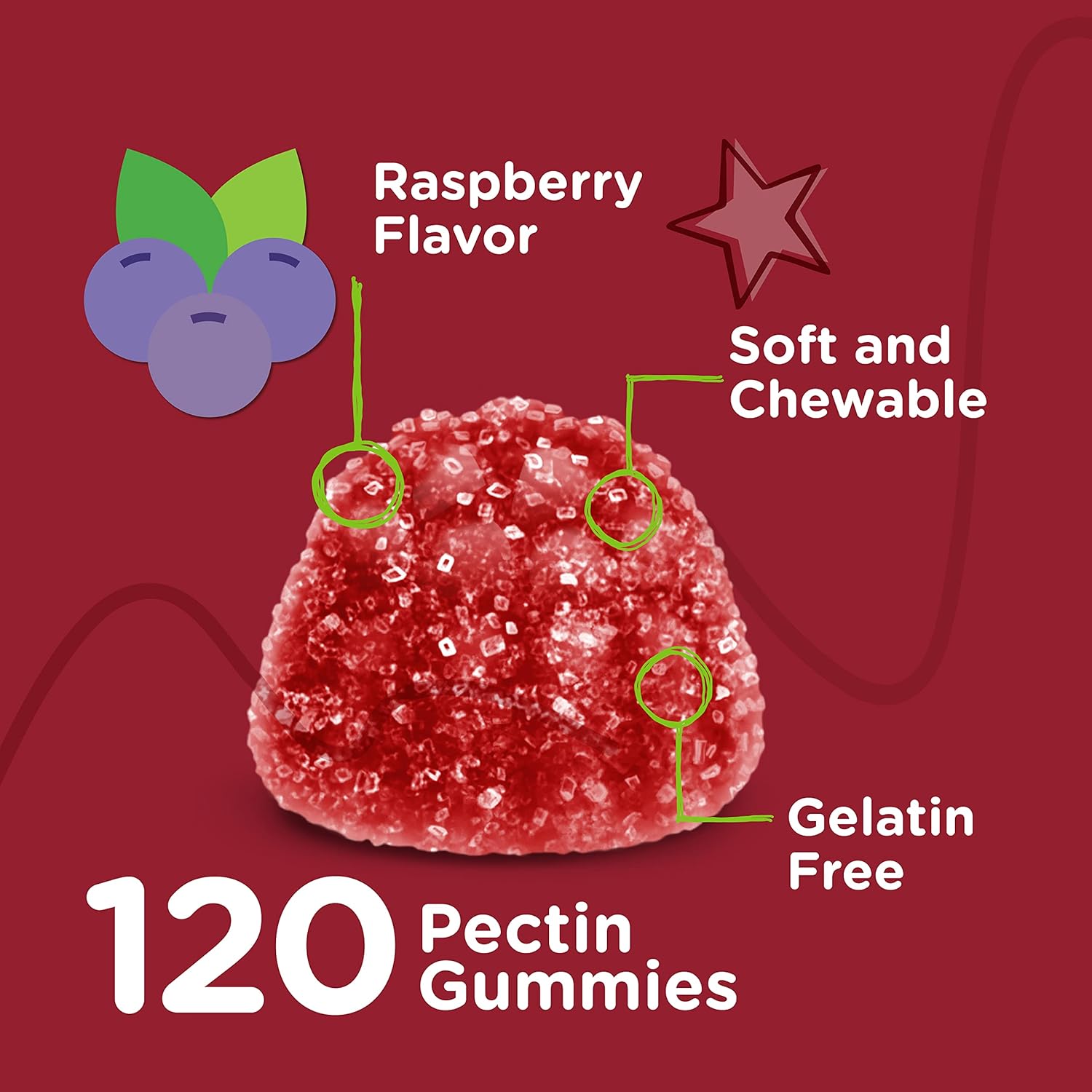 Gomitas de vitamina B12 para niños, 1000 mcg, metabolismo, apoyo energético natural, vegano, sin gluten, sin gelatina, sin OMG, kosher, para