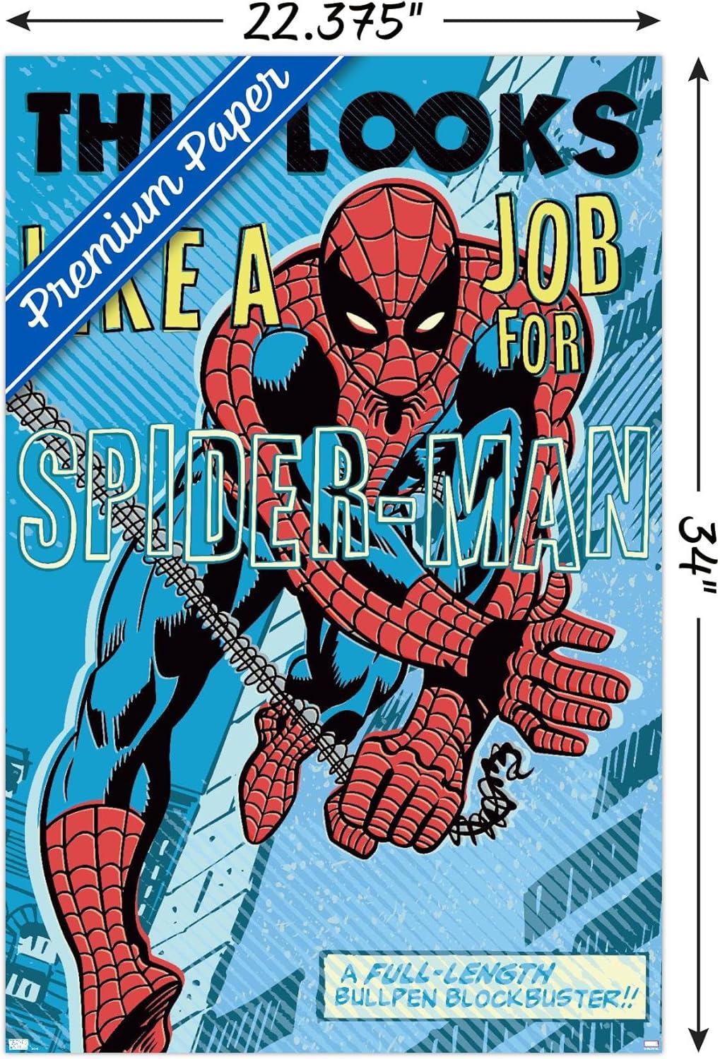 Trends International Marvel Comics Spider-Man – Parece un póster de pared de trabajo