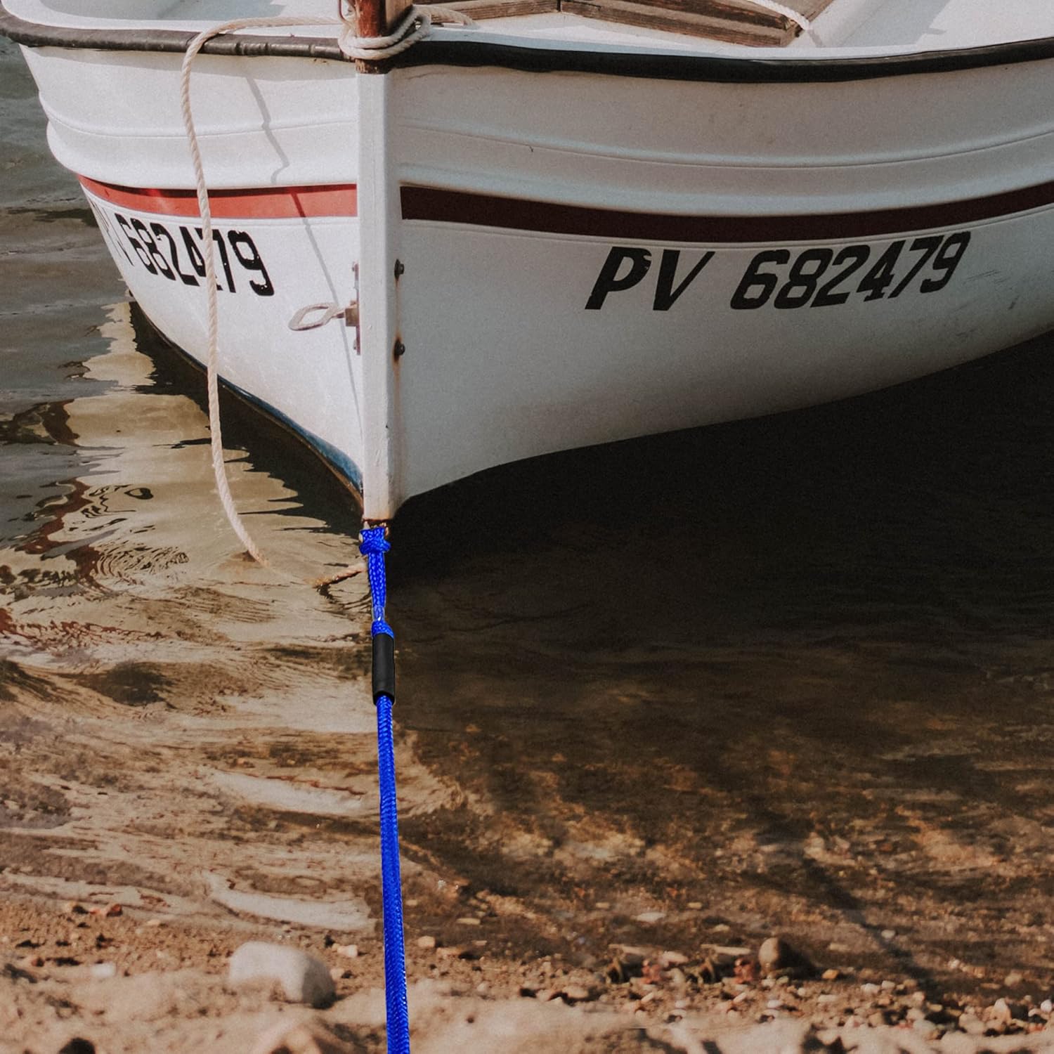 Cuerda elástica para muelle de lancha, cuerda de amarre elástica con flotador de espuma para pontón, moto acuática, SeaDoo, WaveRunner, kayak,