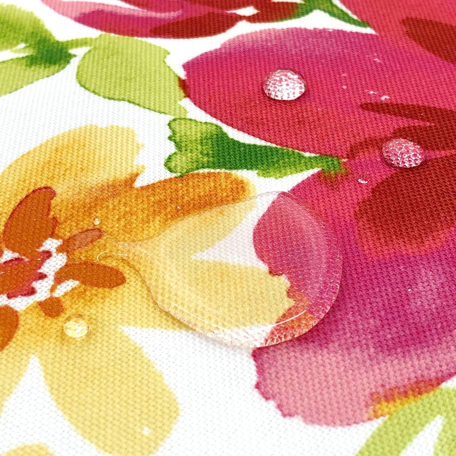 Mantel de tela con cuentas para primavera y verano, fácil cuidado, resistente a las manchas (60 x 102 pulgadas, rectangular, jardín de primavera)