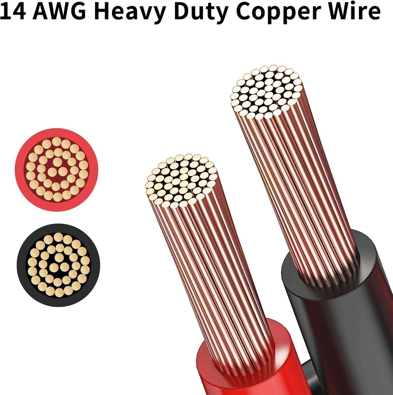 Cable divisor en Y para encendedor de cigarrillos para automóvil, YACSEJAO 14 AWG 2 pies, 12 V24 V, 1 a 2, cable de extensión de 2 vías