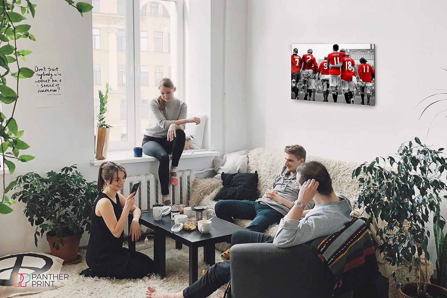 Panther Print, Lienzo decorativo para pared, imágenes del Manchester United para paredes, lienzo de leyendas de fútbol para ocasiones especiales (30