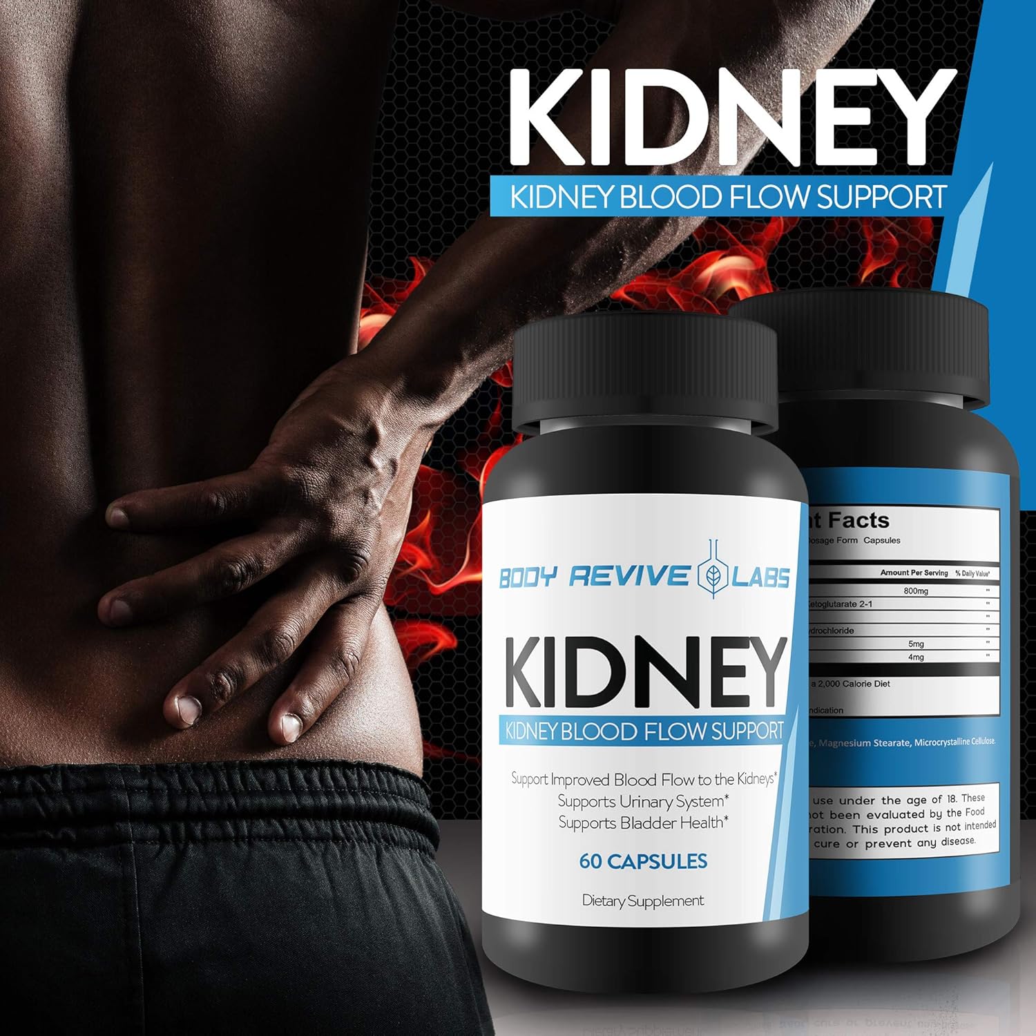 Apoyo renal – Apoyo al flujo sanguíneo renal – Ayuda a mejorar la función renal con flujo sanguíneo mejorado – Ayuda a mejorar la limpieza – Apoya