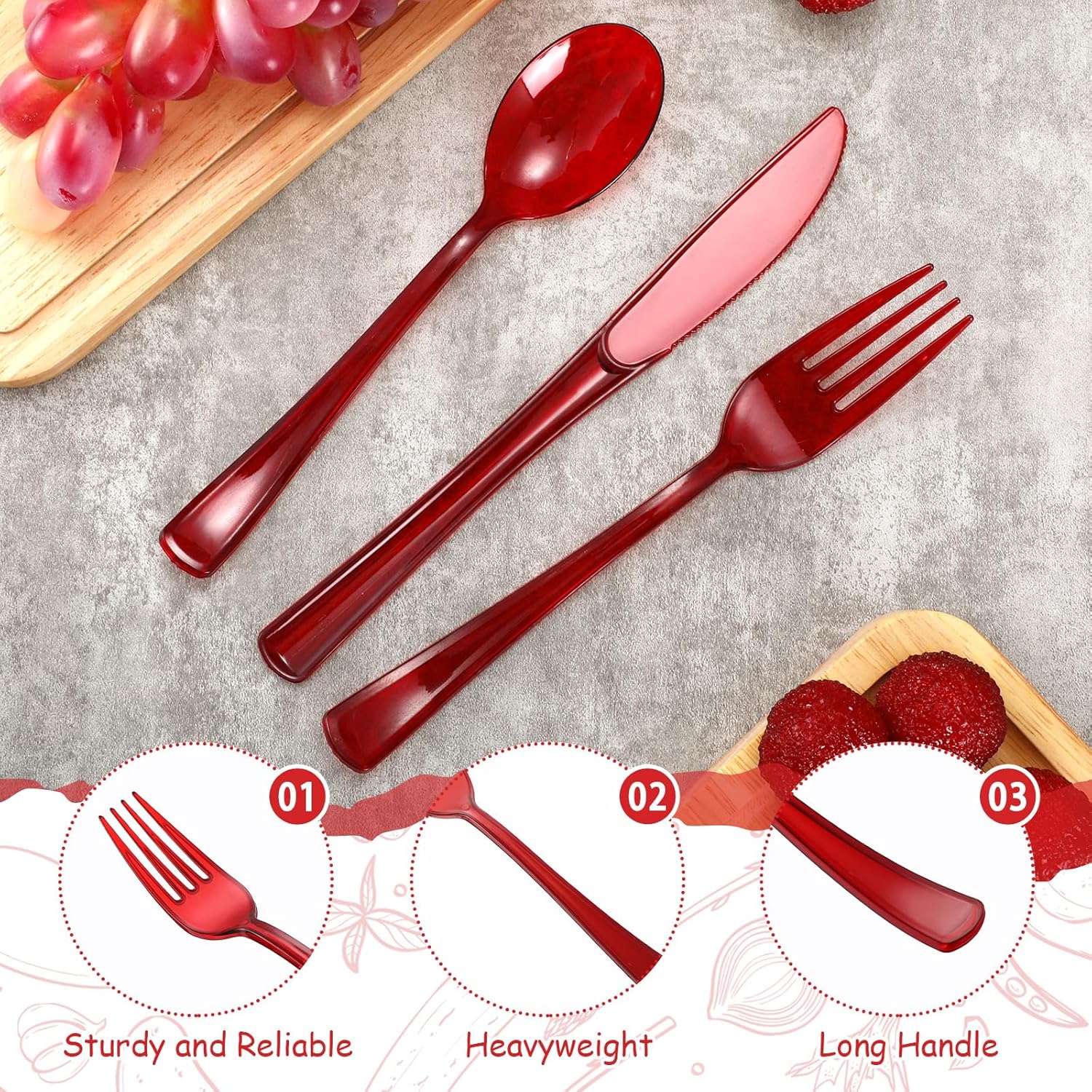 Lounsweer Juego de vajilla desechable de 125 piezas para 25 invitados, incluye 25 platos desechables de 10.25 pulgadas, 25 piezas de platos de