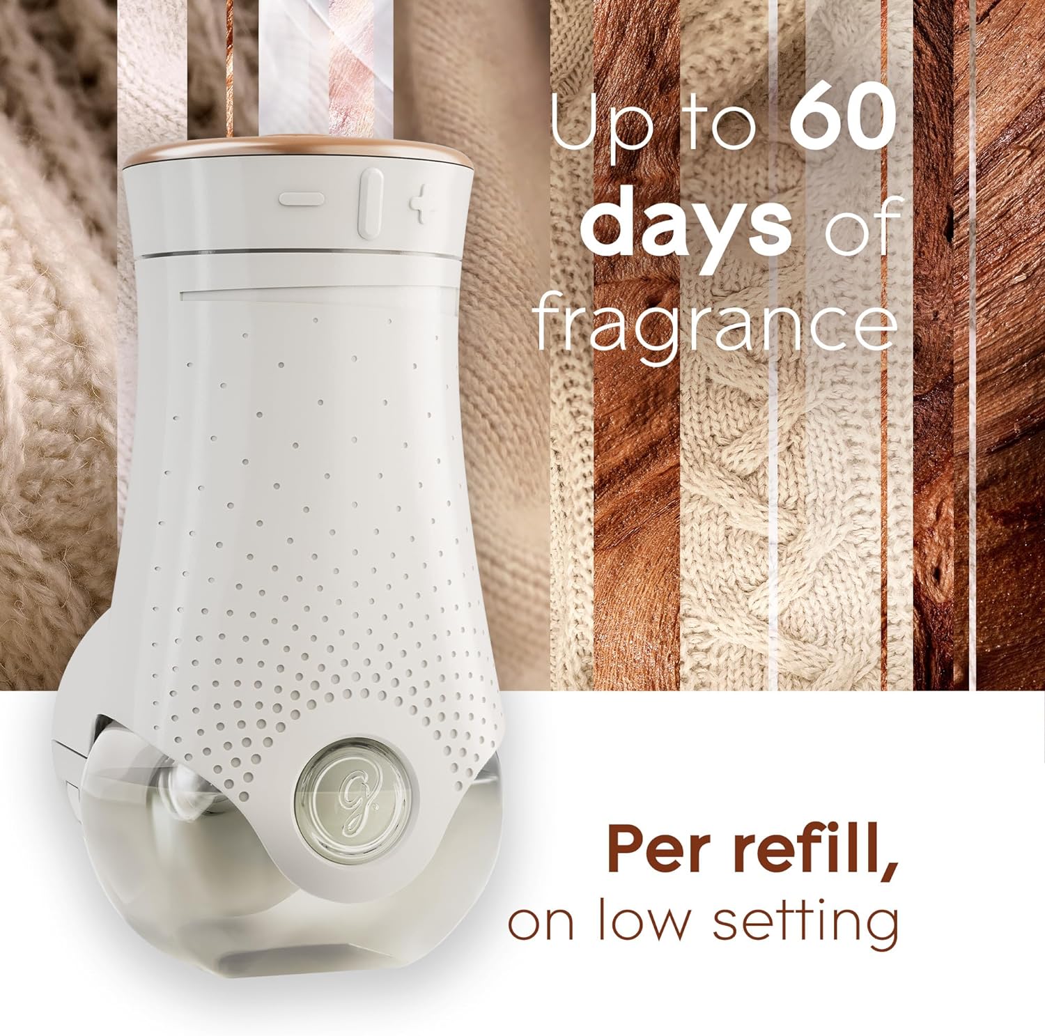 Glade PlugIns – Recambios de ambientador, aceites esenciales y perfumados para el hogar y el baño, maderas de cachemira, 0.67 onzas líquidas, 10