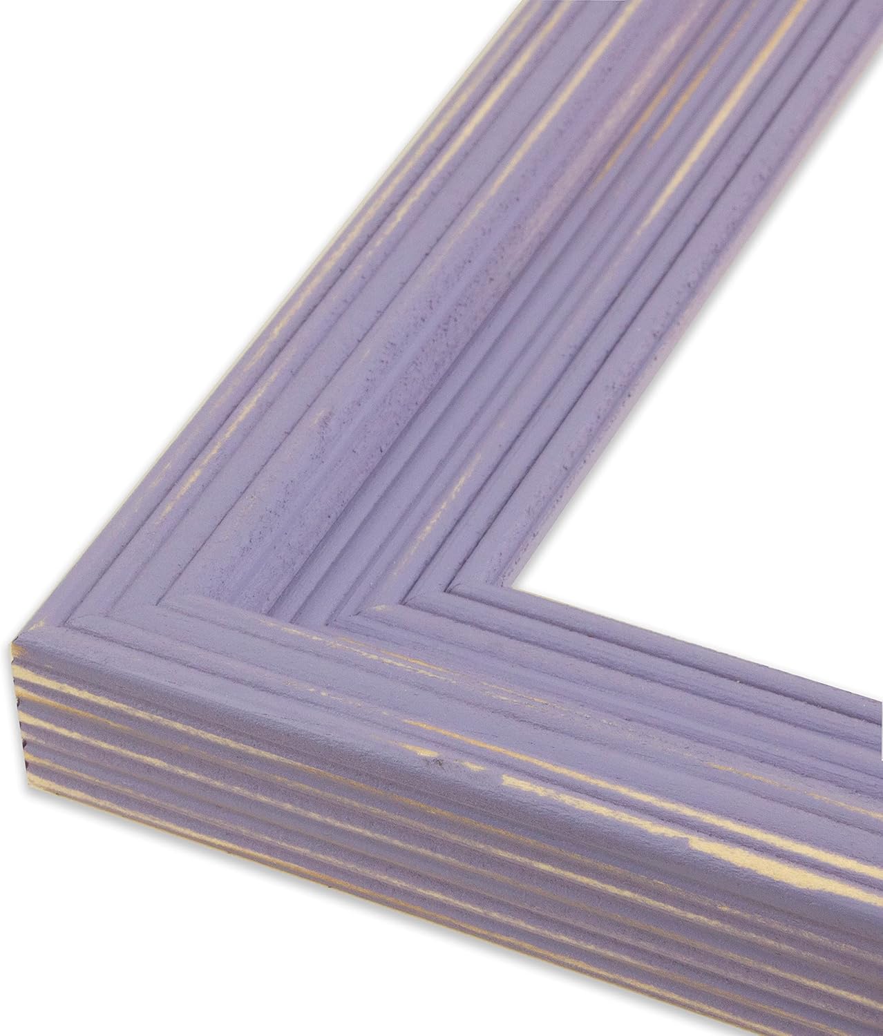 Marco de fotos color lila francés envejecido de madera maciza, 16 x 20 pulgadas