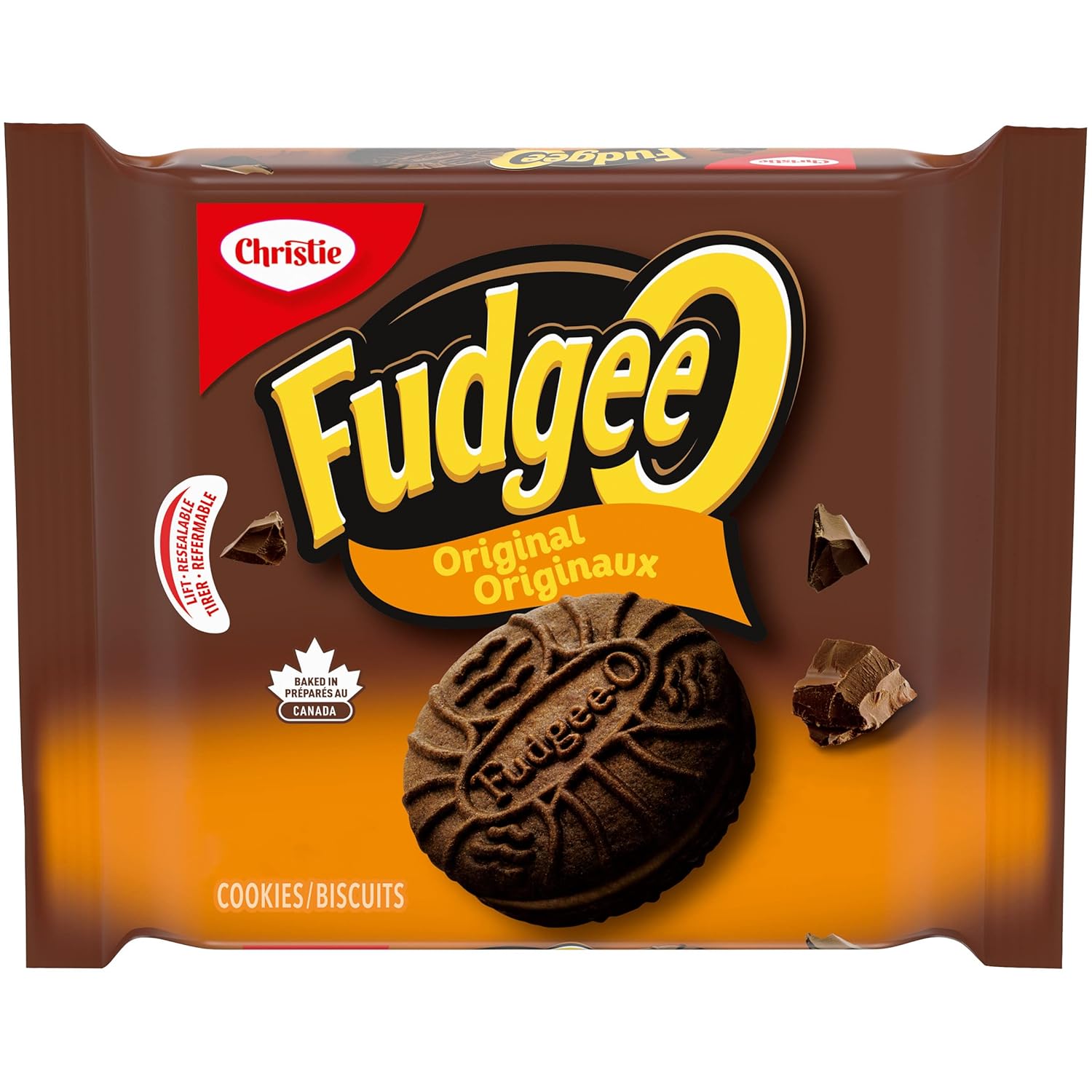 Christie Fudgeeo Original, chocolate, galletas, 10.69 oz10.68 onzas, Importado de Canadá