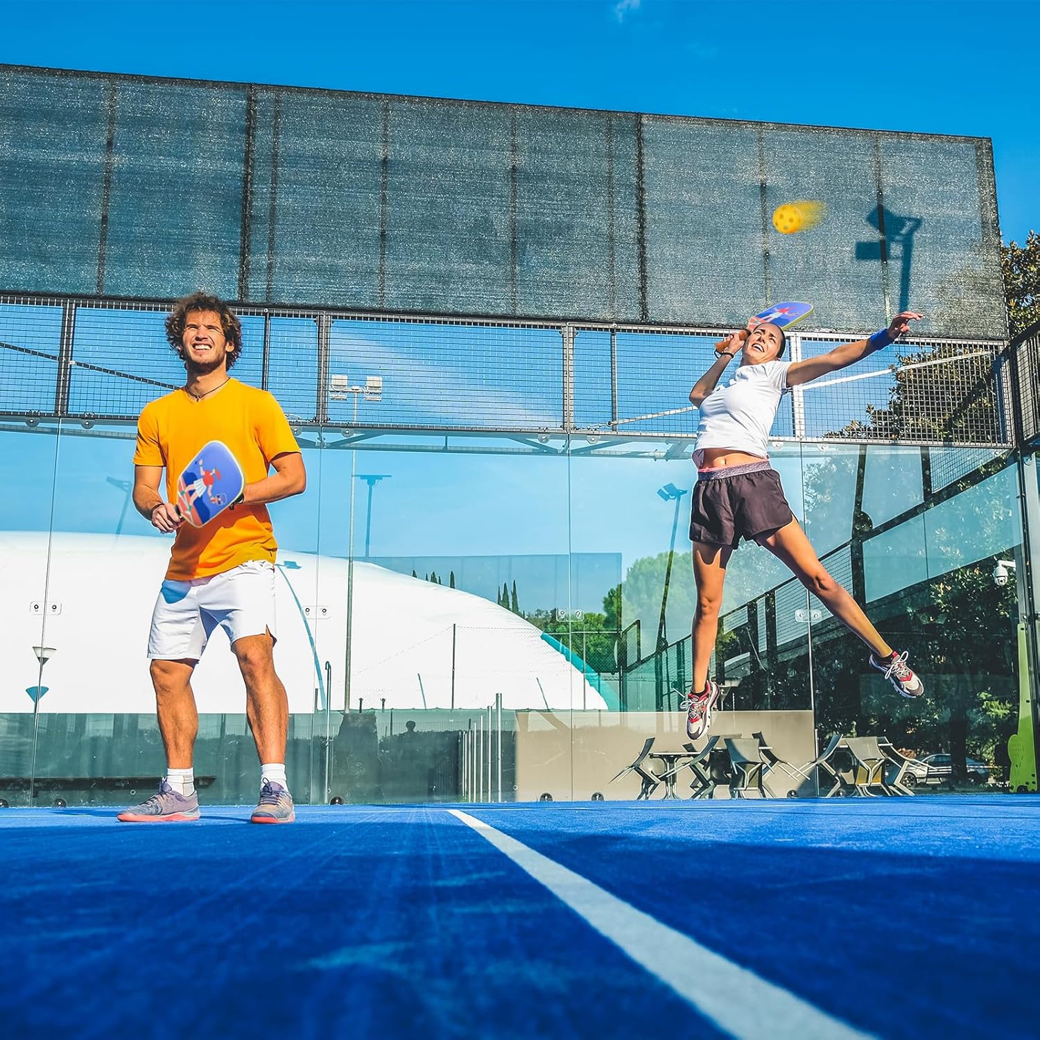 WILDKEN Pickleball Paddles, USAPA Approved Double-Sided Pattern Pickle Ball Paddles Set of 2 with Non-Slip Ergonomic Absorbent Soft Grip Lightweight
