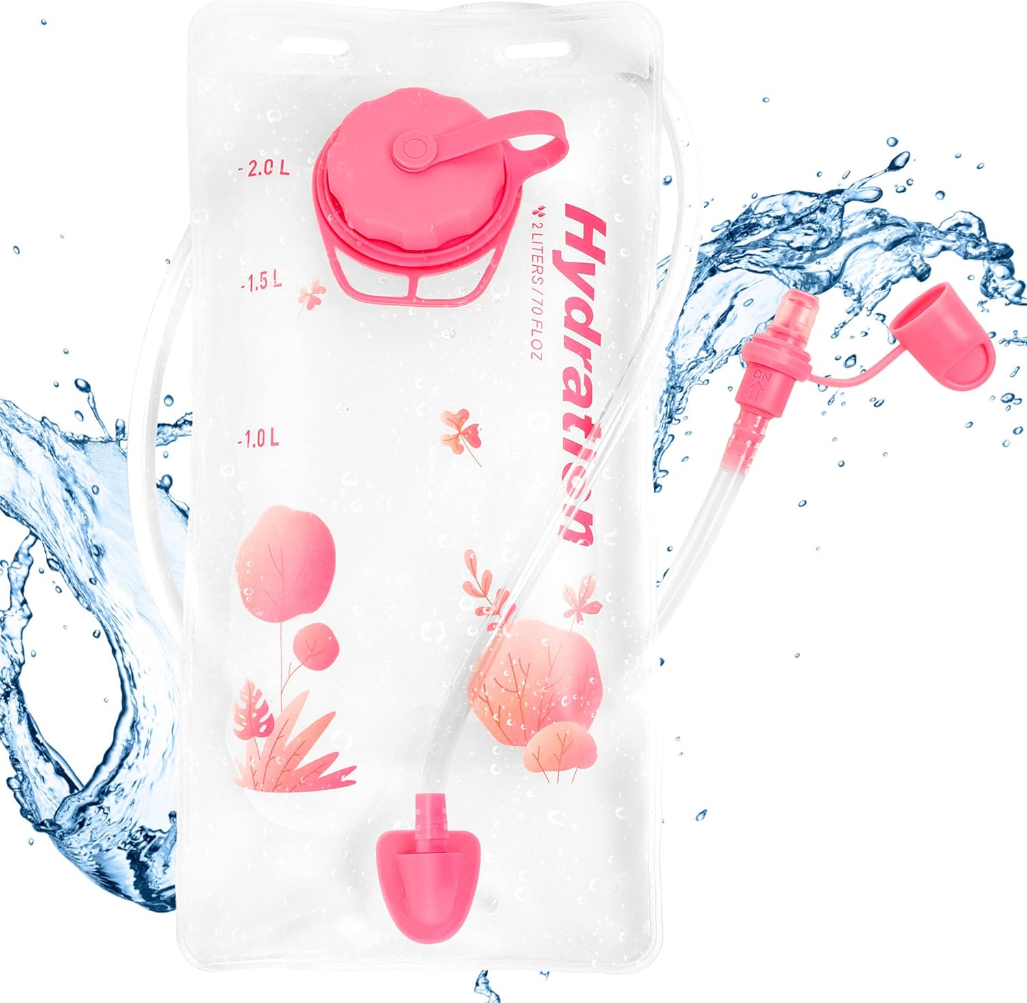 Mochila de hidratación para niños, mochila de agua con vejiga de hidratación de 1.5 L, ligera, aislada, para festivales, raves, senderismo,