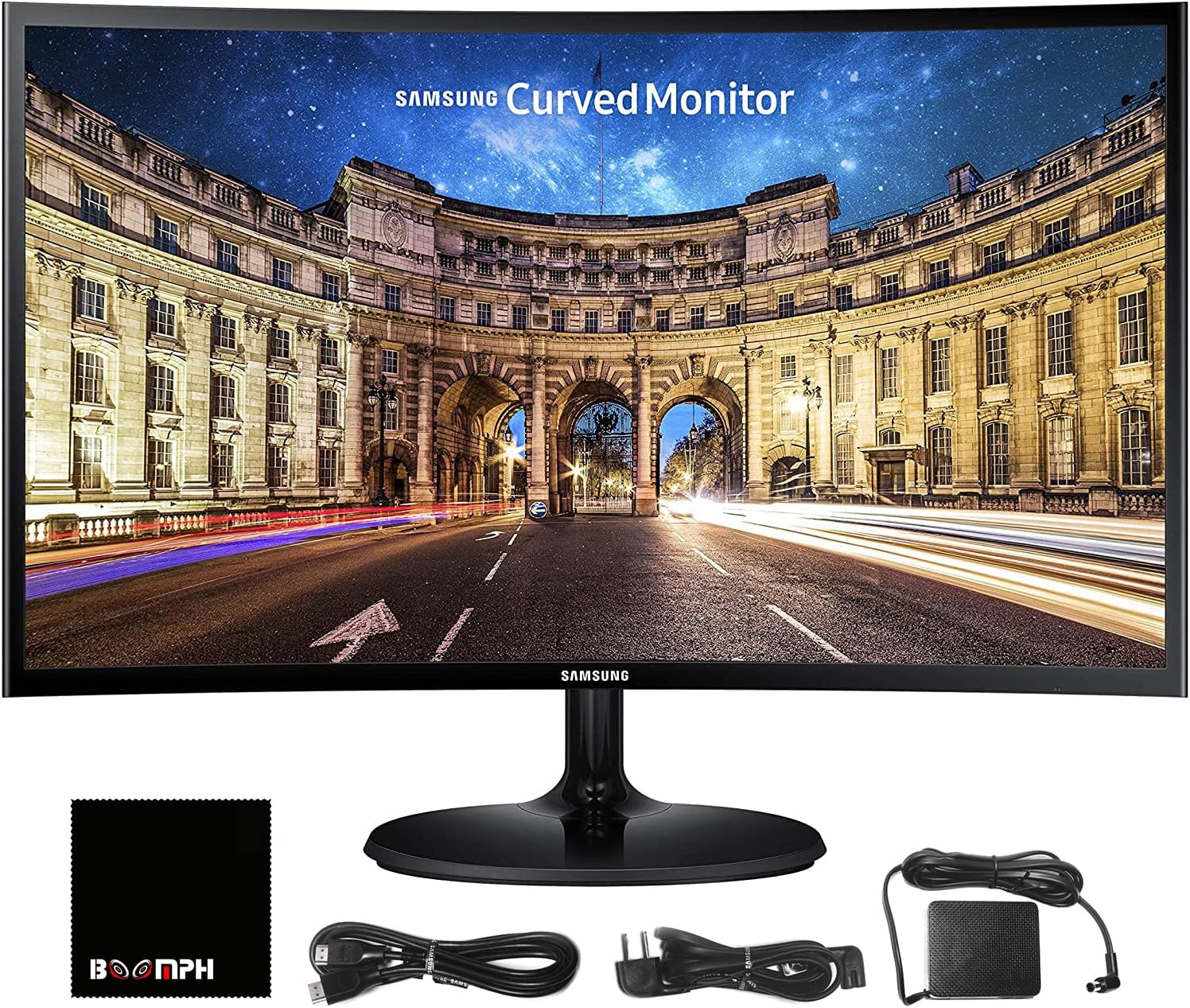 Samsung CF390 Monitor de escritorio curvado de 27 pulgadas 169 LCD FHD 1920×1080 para multimedia, personal, negocios, HDMI, VGA, montaje VESA, modo