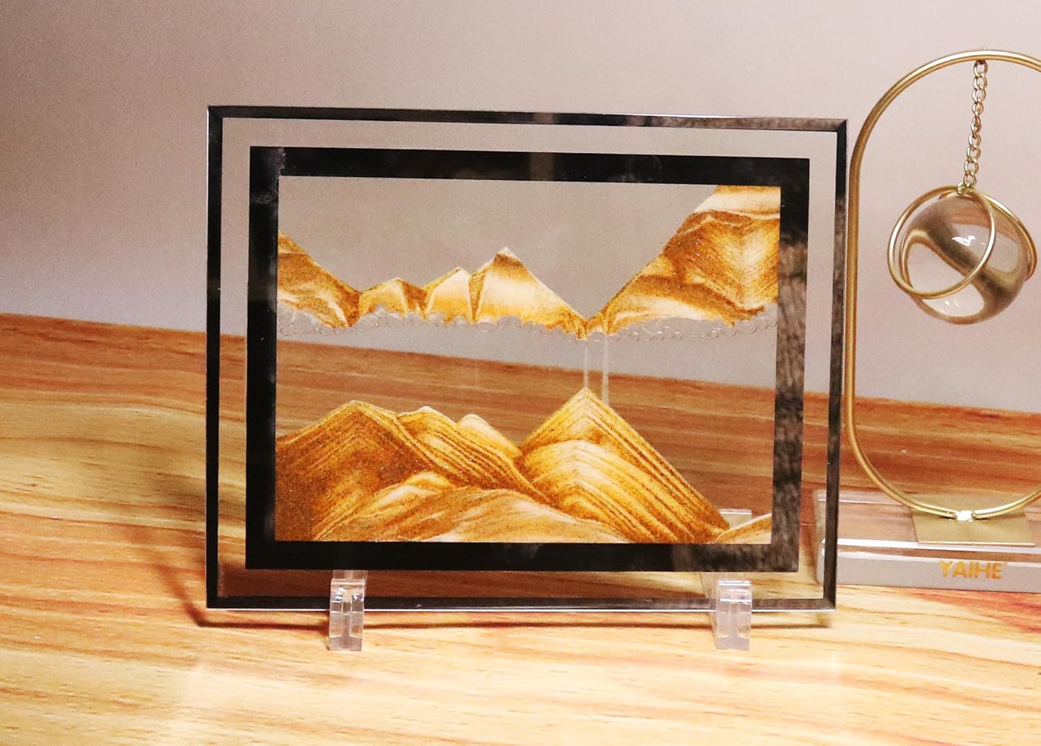 HY HAOYING ITTA – Imagen de arte de arena en movimiento, arte de arena dinámica 3D, movimiento líquido, visión de arco iris, imagen de arena,