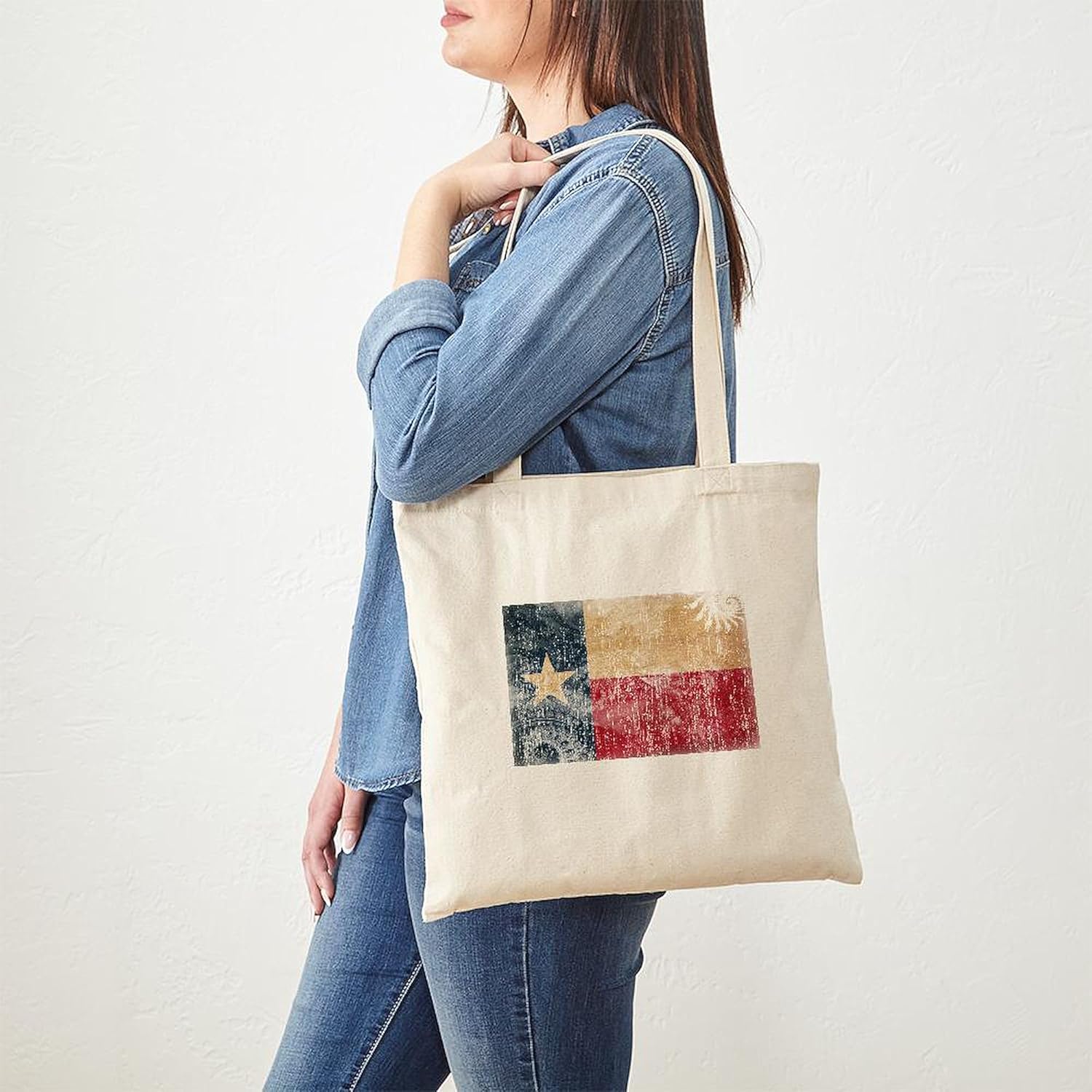 CafePress Texas Bluebonnets Tote Bag Canvas Tote