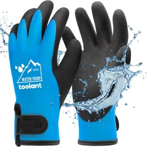 Guantes 100% impermeables para hombres y mujeres, guantes de trabajo de invierno para clima frío, Touchsreen, guantes de congelador con aislamiento Guantes 100% impermeables para hombres y mujeres, guantes de trabajo de invierno para clima frío, Touchsreen, guantes de congelador con aislamiento