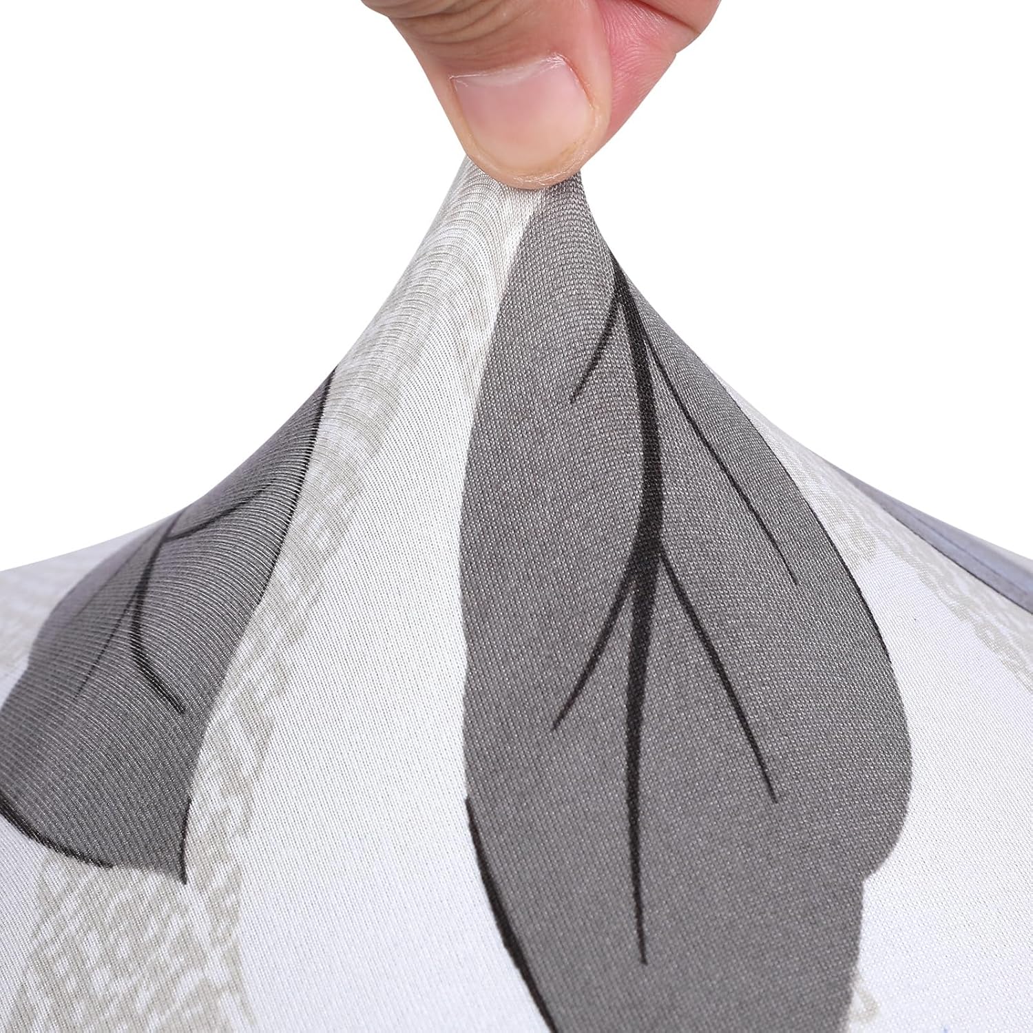 SearchI Juego de 4 fundas estampadas para sillas de comedor, fundas elásticas para sillas de cocina, lavables, fundas protectoras extraíbles para