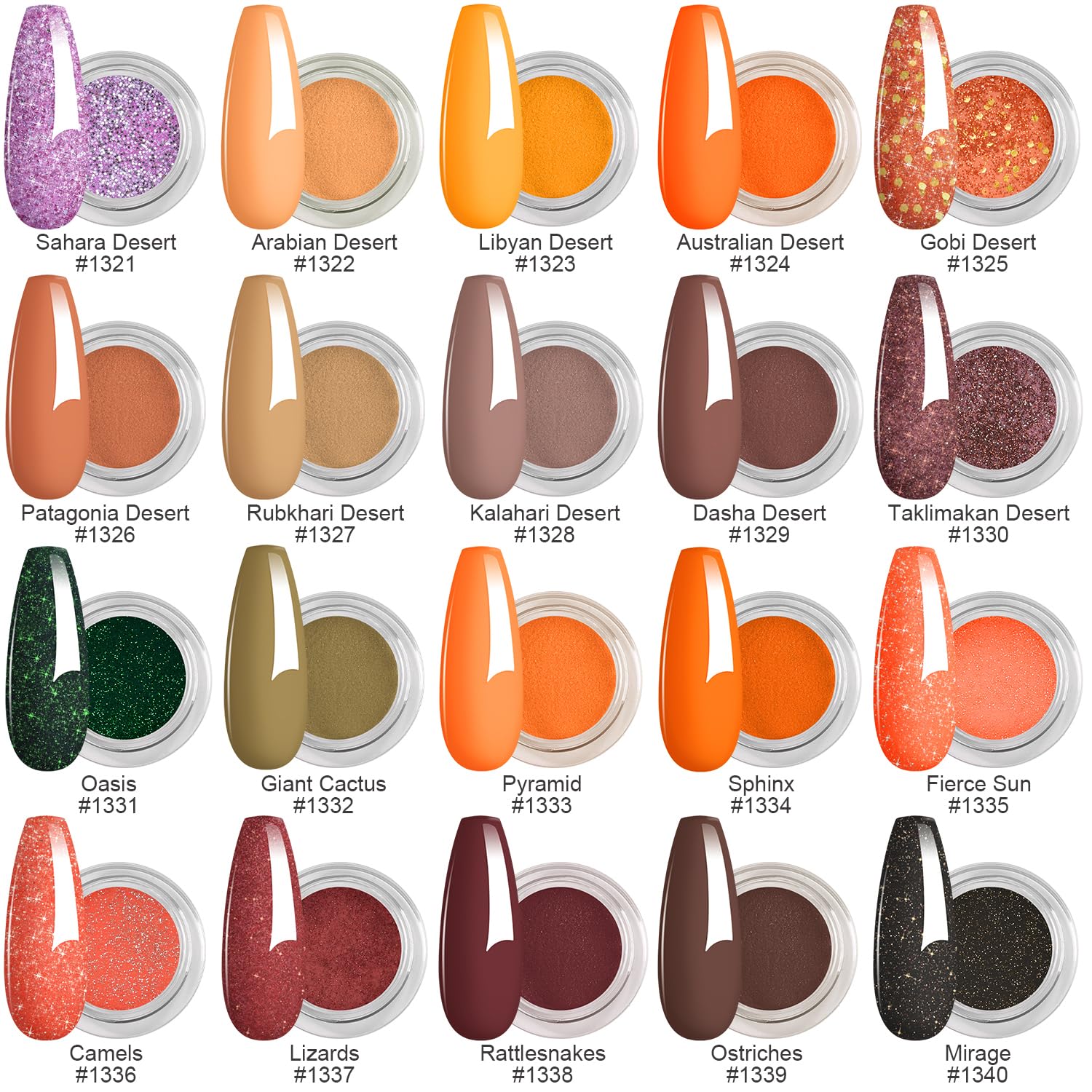 Aikker Kit de 27 piezas de polvo de inmersión para uñas, 20 colores de secado rápido, kit de inicio de polvo de inmersión con todo, capa base, capa