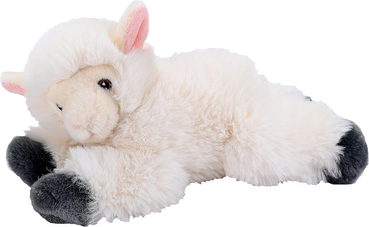 Wild Republic Ecokins Mini cordero, animal de peluche, 8 pulgadas, regalo para niños, juguete de peluche, hecho de botellas de agua recicladas