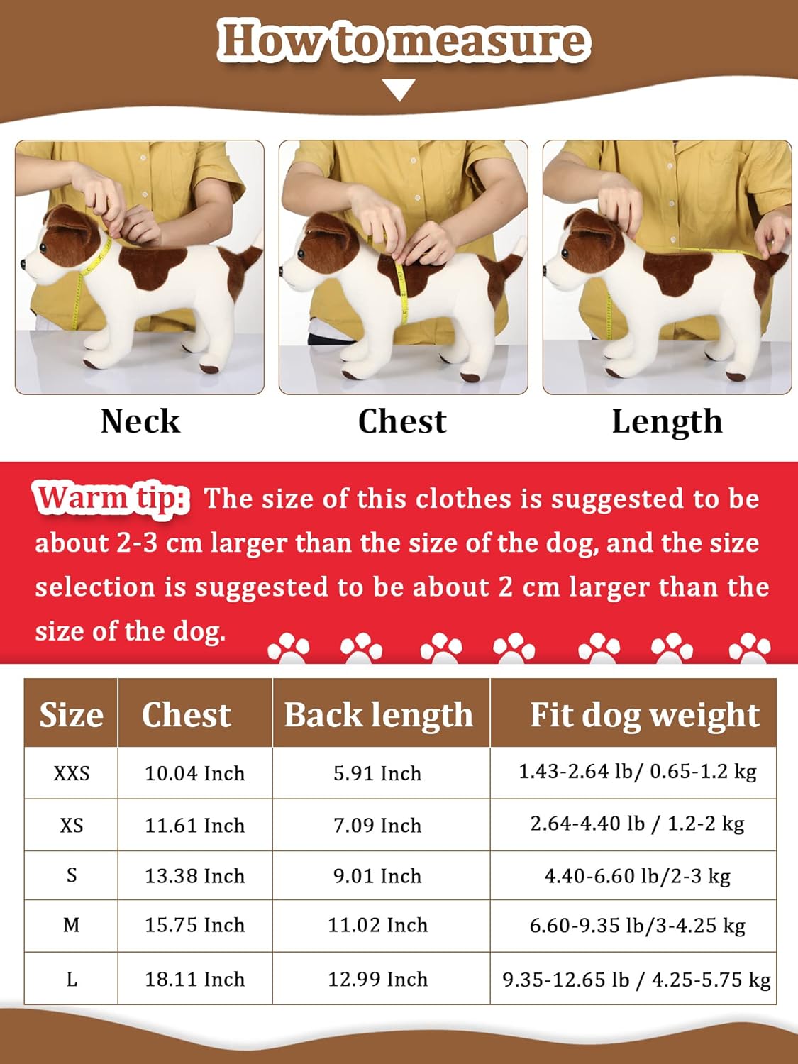 6 piezas con capucha para perro, ropa para perro, suéteres con sombrero, ropa de invierno para mascotas, sudadera cálida con capucha para perros