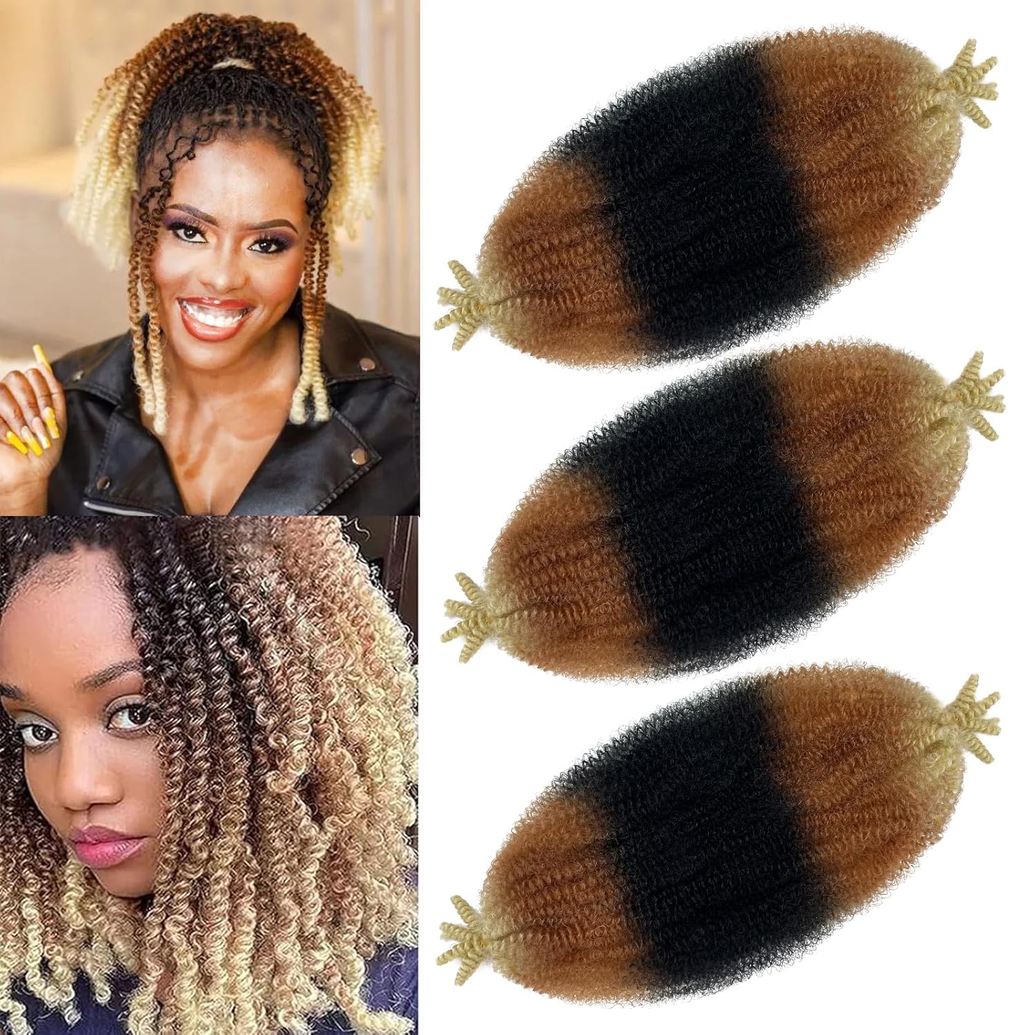 Cabello afro Twist de 12 pulgadas, 3 paquetes de cabello trenzado Marley Twist para rastas suaves, cabello corto estilo Bob, envoltura de cabello